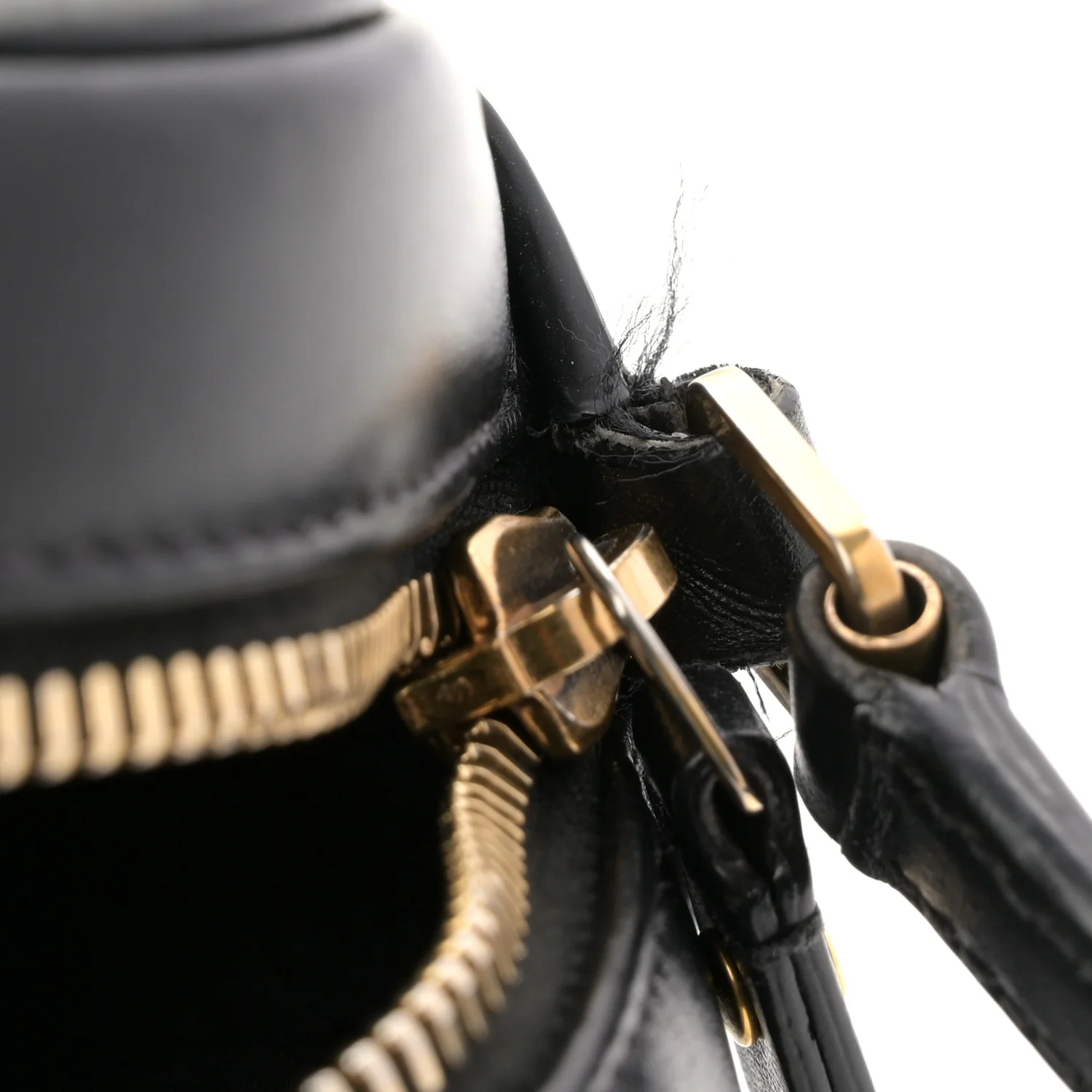 Calfskin Matelasse Monogram Lou Camera Bag Black - Image 11