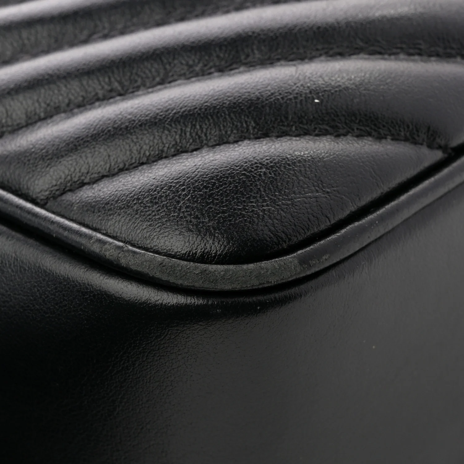 Calfskin Matelasse Monogram Lou Camera Bag Black - Image 13
