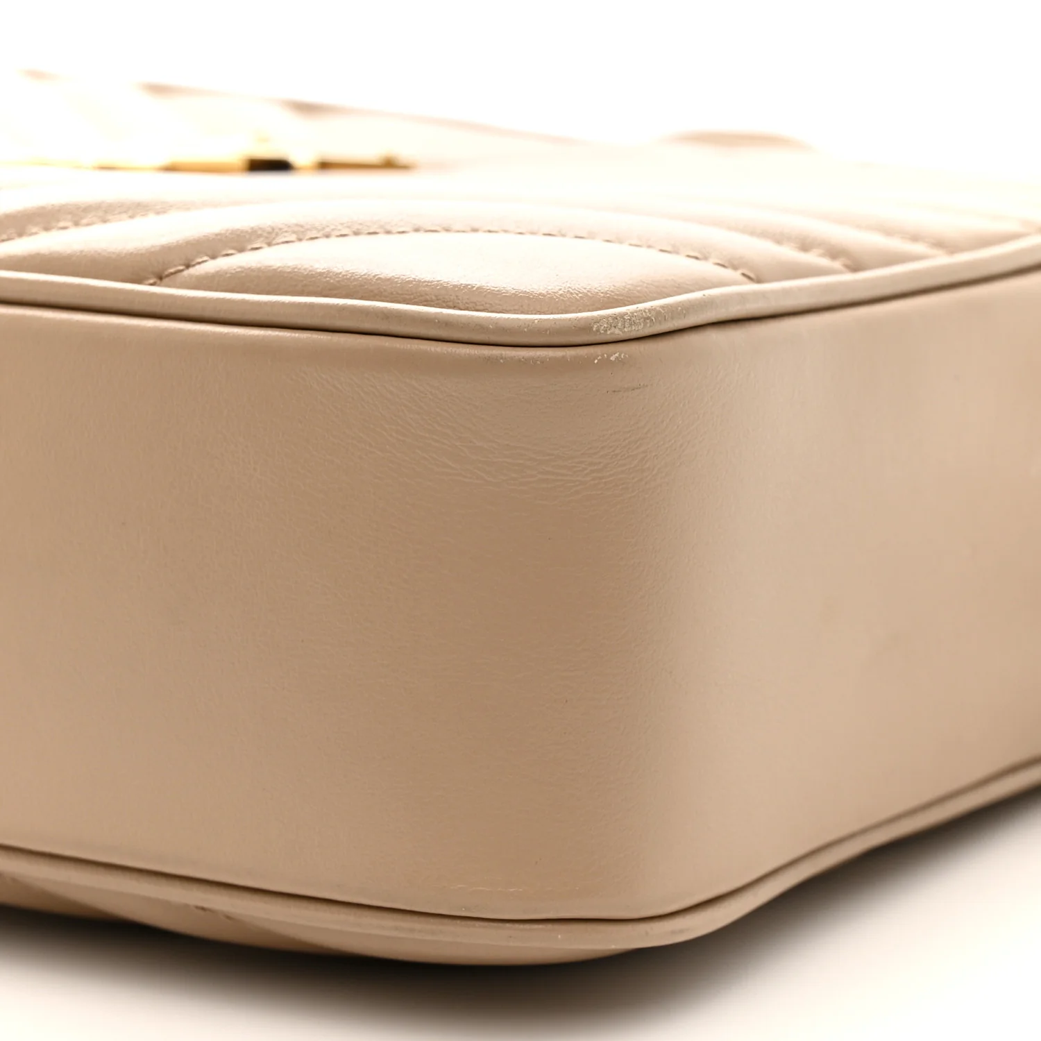 Calfskin Matelasse Monogram Lou Camera Bag Dark Beige - Image 10