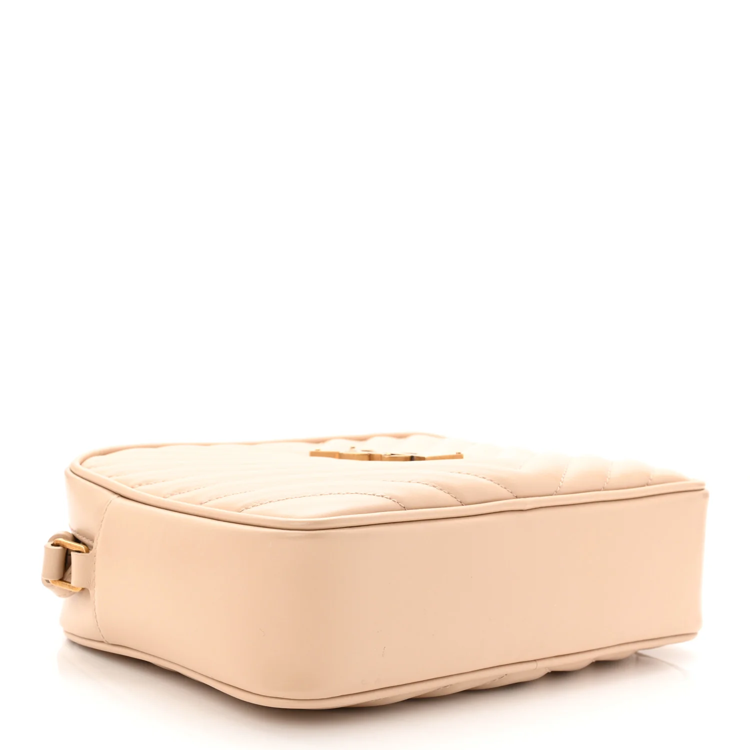 Calfskin Matelasse Monogram Lou Camera Bag Dark Beige - Image 4