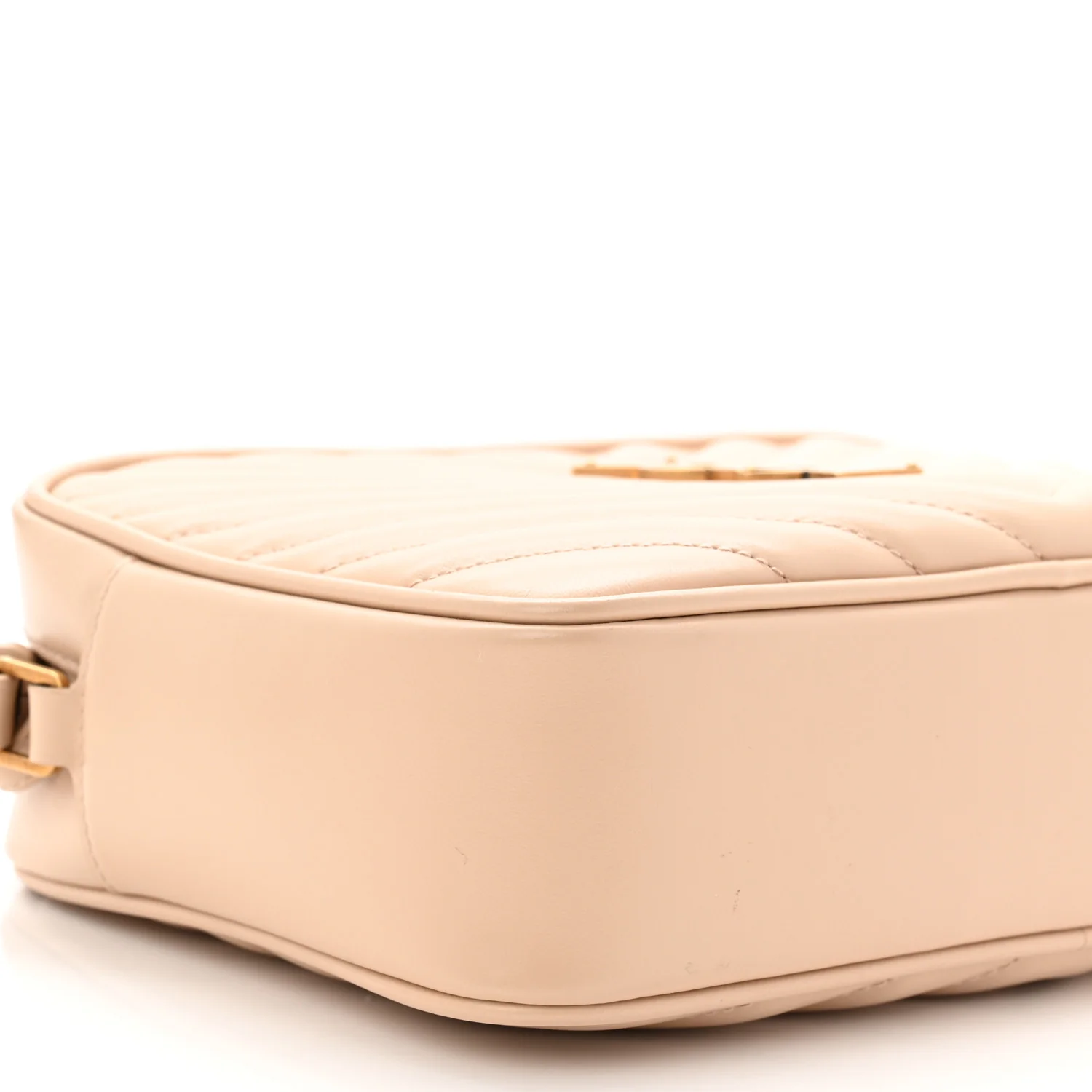 Calfskin Matelasse Monogram Lou Camera Bag Dark Beige - Image 9