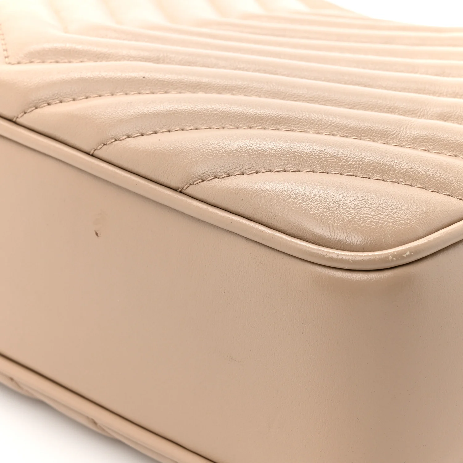 Calfskin Matelasse Monogram Lou Camera Bag Dark Beige - Image 15