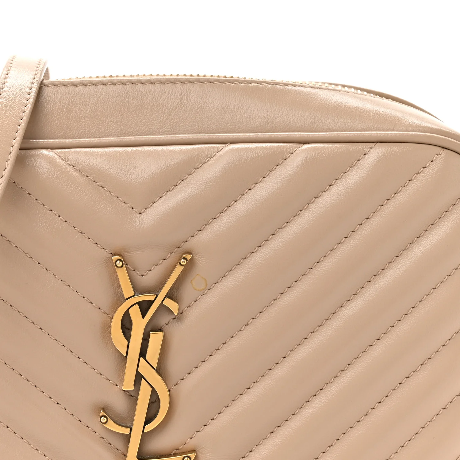 Calfskin Matelasse Monogram Lou Camera Bag Dark Beige - Image 8