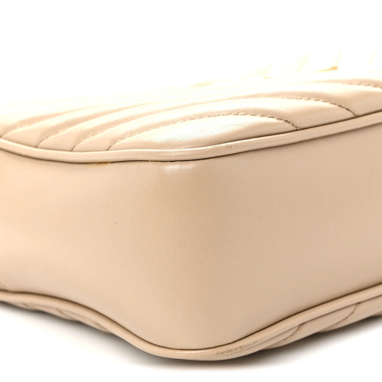 Calfskin Matelasse Monogram Lou Camera Bag Dark Beige - Image 8