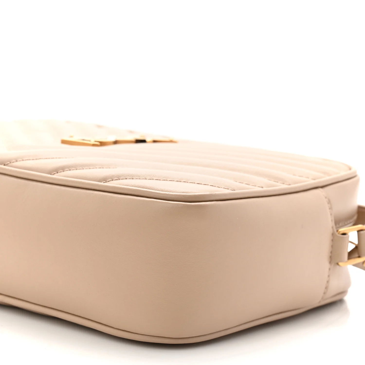 Calfskin Matelasse Monogram Lou Camera Bag Dark Beige - Image 11