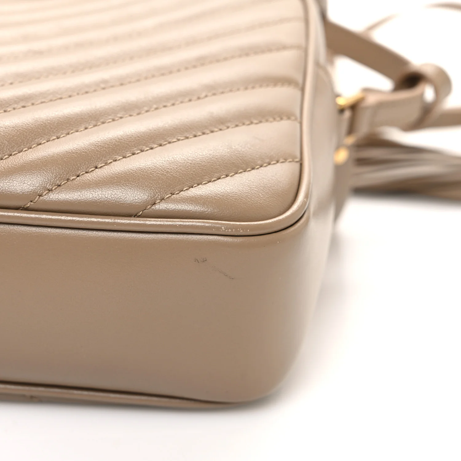 Calfskin Matelasse Monogram Lou Camera Bag Dark Latte - Image 11