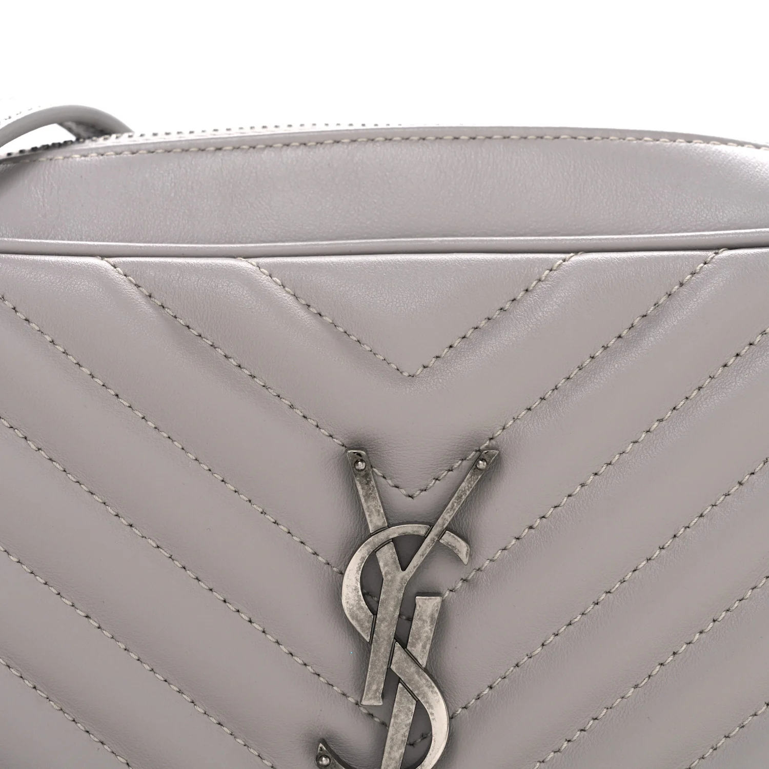 Calfskin Matelasse Monogram Lou Camera Bag Granite - Image 8
