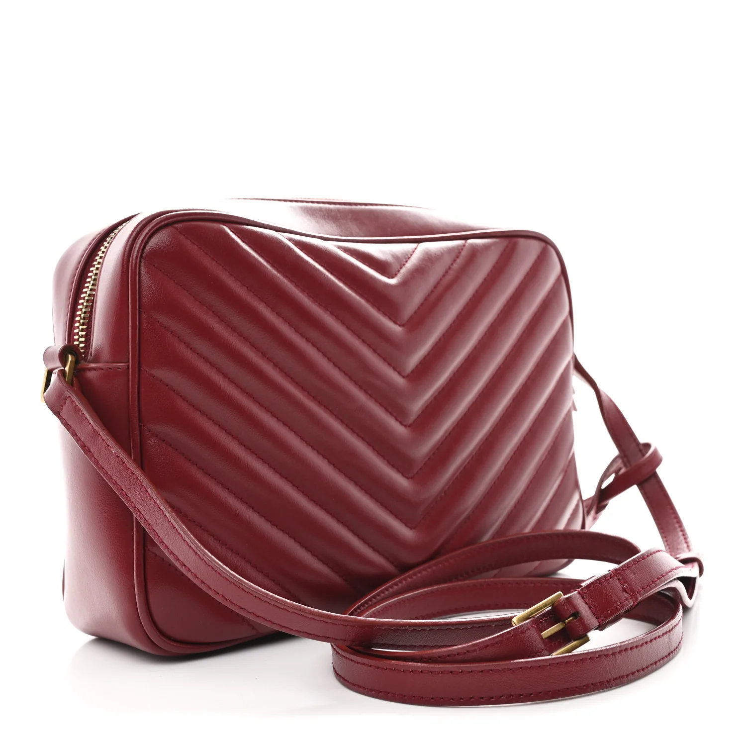 Calfskin Matelasse Monogram Lou Camera Bag Rouge Eros - Image 3