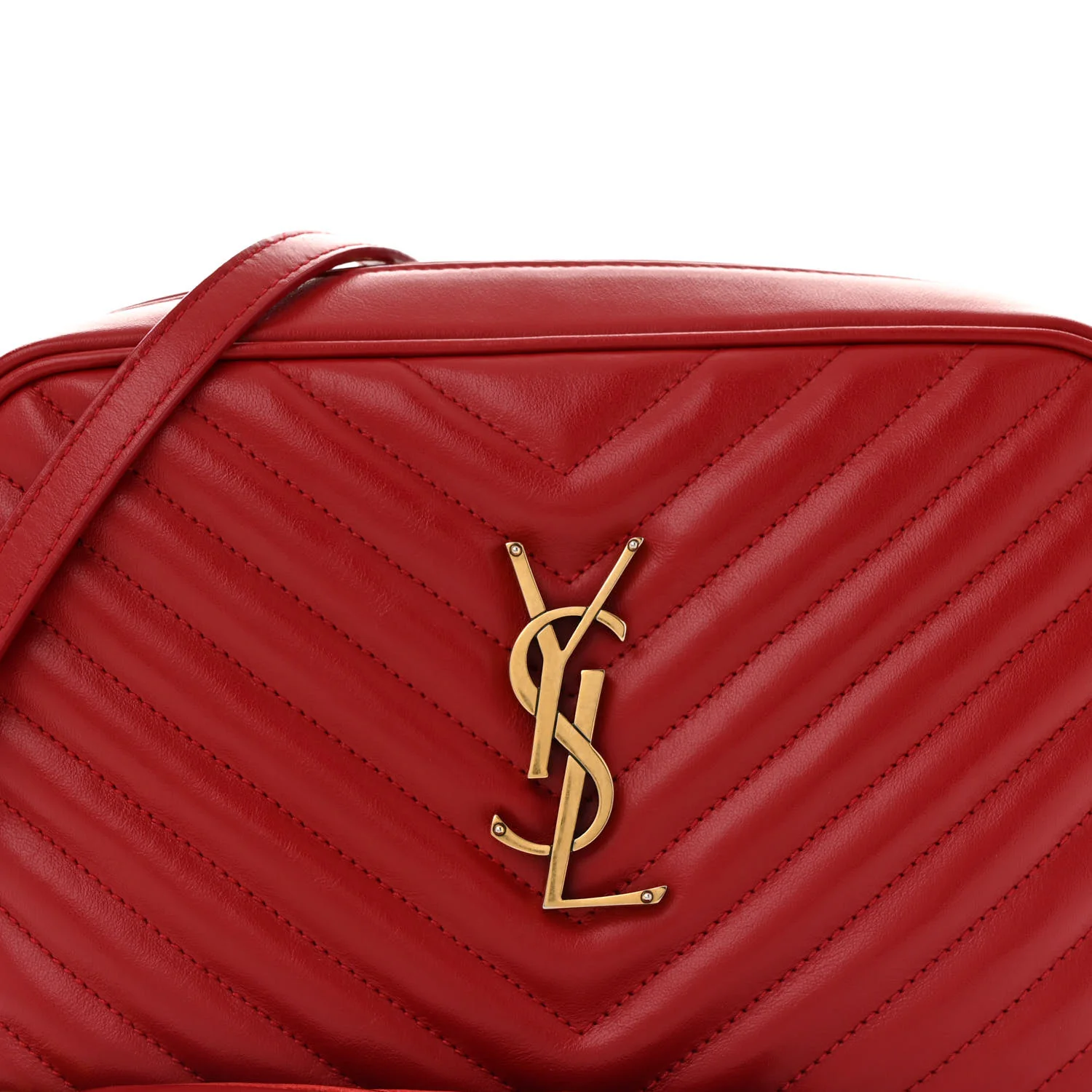 Calfskin Matelasse Monogram Lou Camera Bag Rouge Eros - Image 8