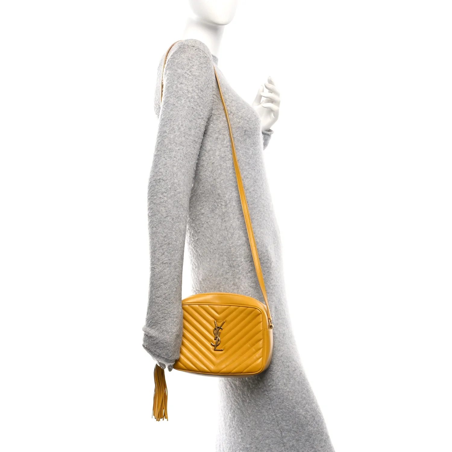 Calfskin Matelasse Monogram Lou Camera Bag Safran - Image 2