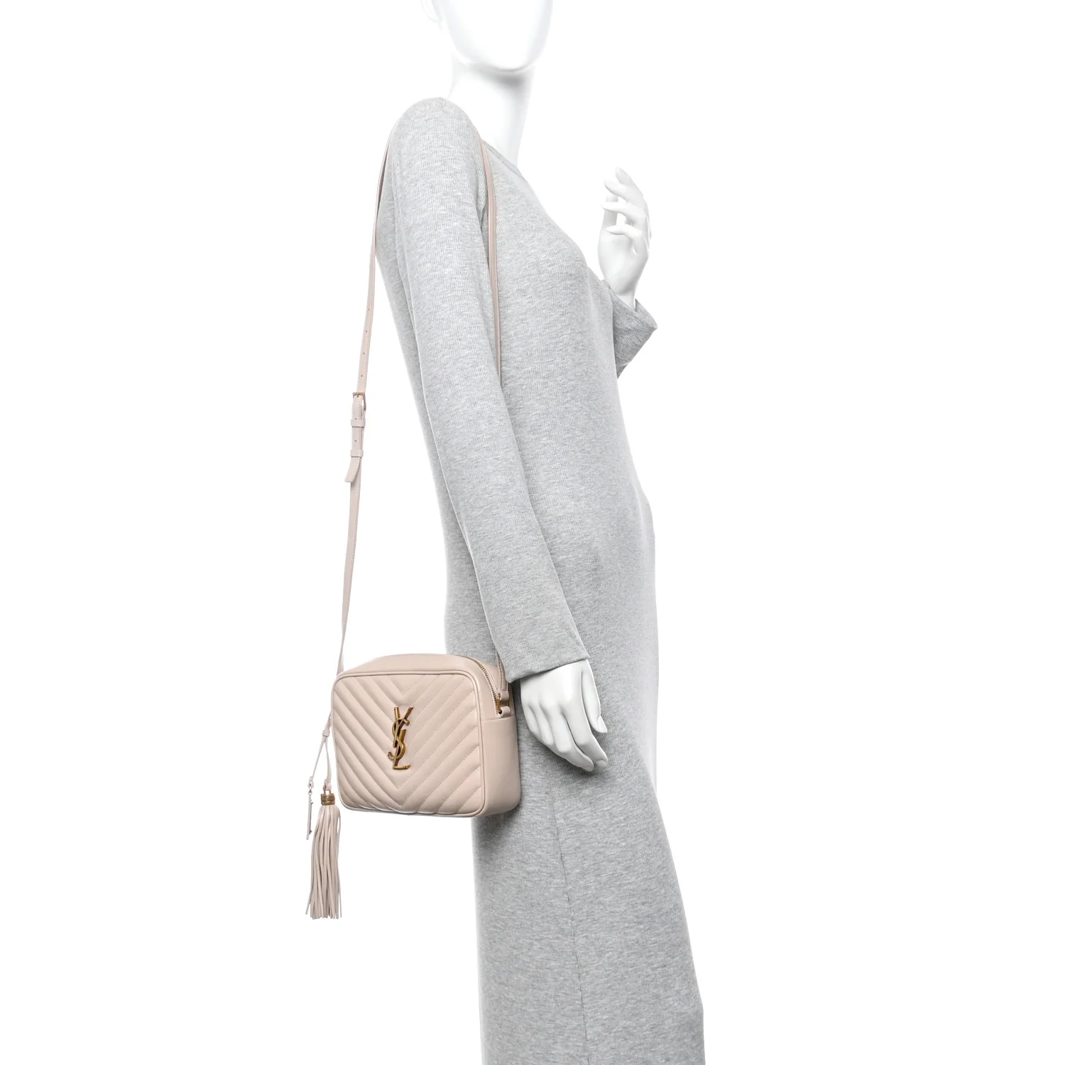 Calfskin Matelasse Monogram Lou Camera Bag Washed Light Pink - Image 2