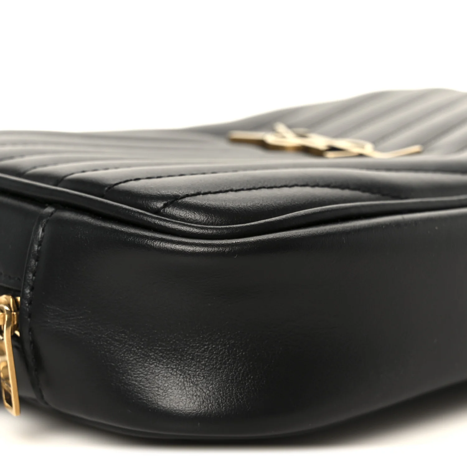 Calfskin Matelasse Monogram Mini Lou Camera Bag Black - Image 9
