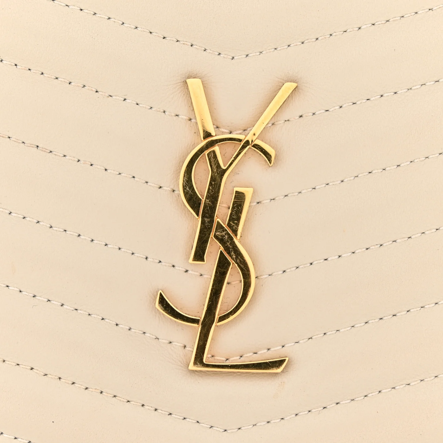 Calfskin Matelasse Monogram Mini Lou Camera Bag Crema Soft - Image 12