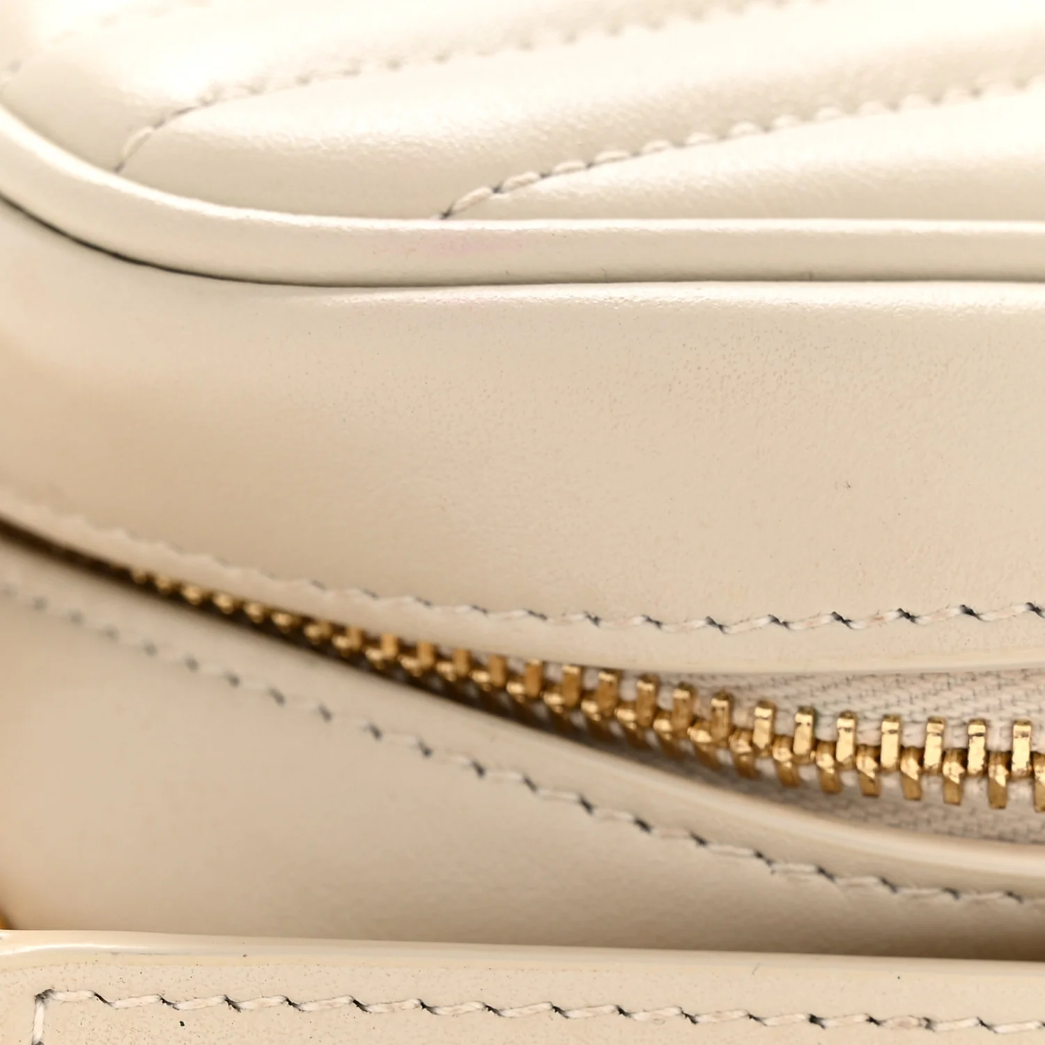 Calfskin Matelasse Monogram Mini Lou Camera Bag Crema Soft - Image 13