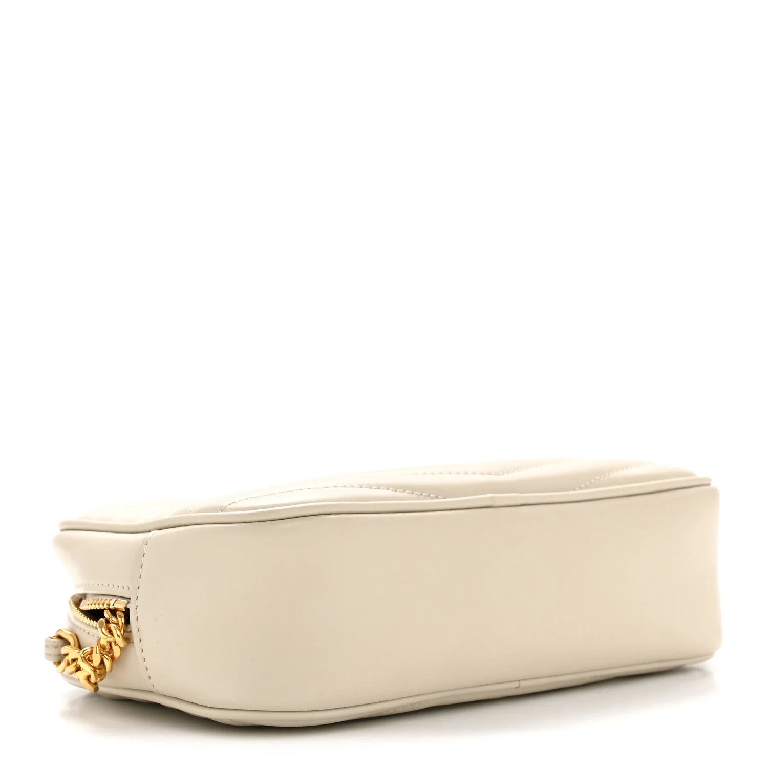 Calfskin Matelasse Monogram Mini Lou Camera Bag Crema Soft - Image 4