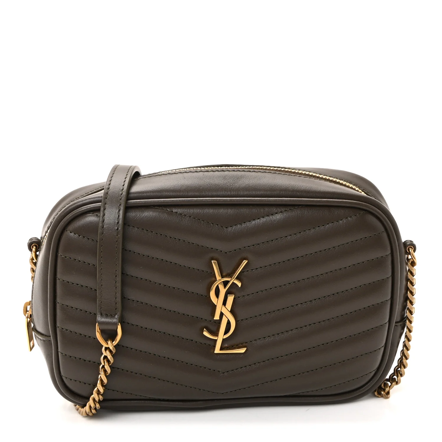 Calfskin Matelasse Monogram Mini Lou Camera Bag Light Musk