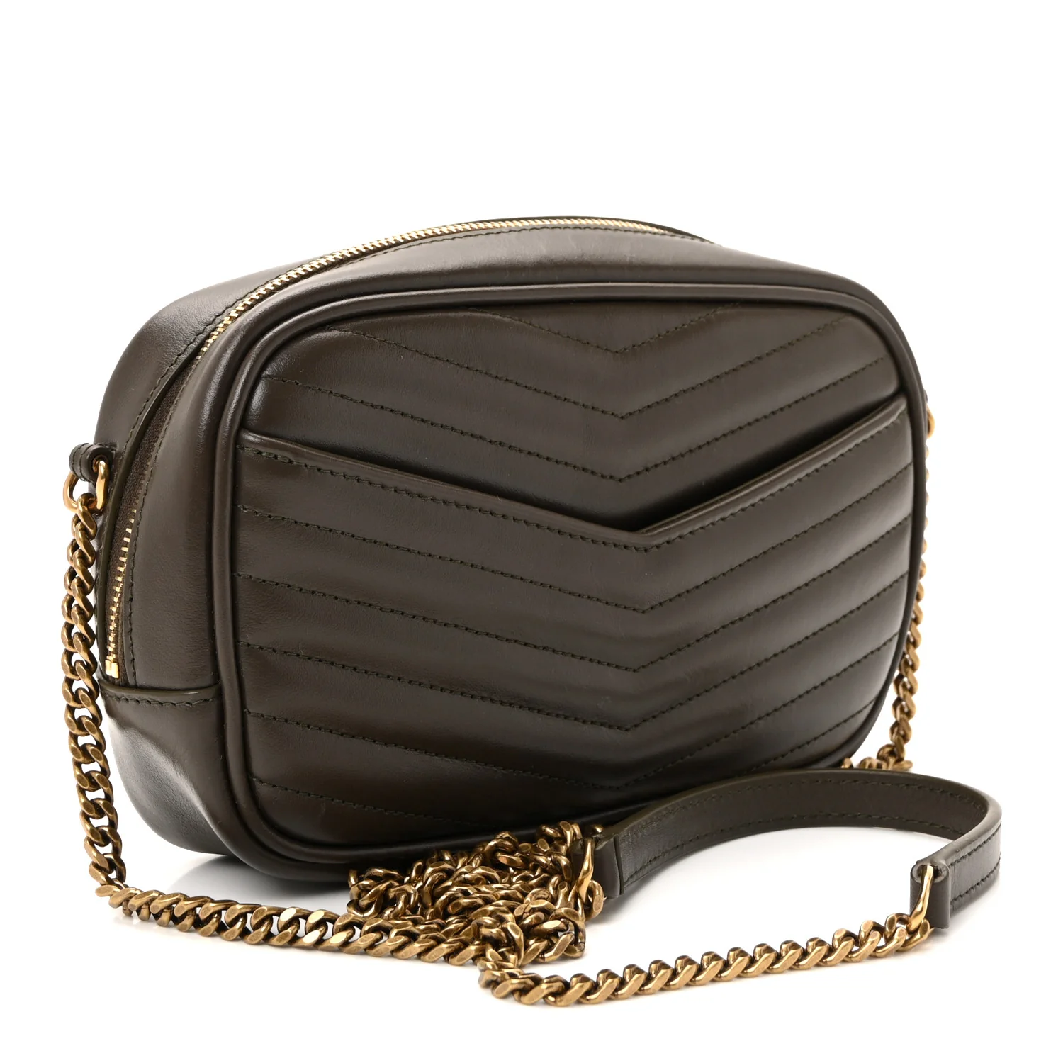 Calfskin Matelasse Monogram Mini Lou Camera Bag Light Musk - Image 3