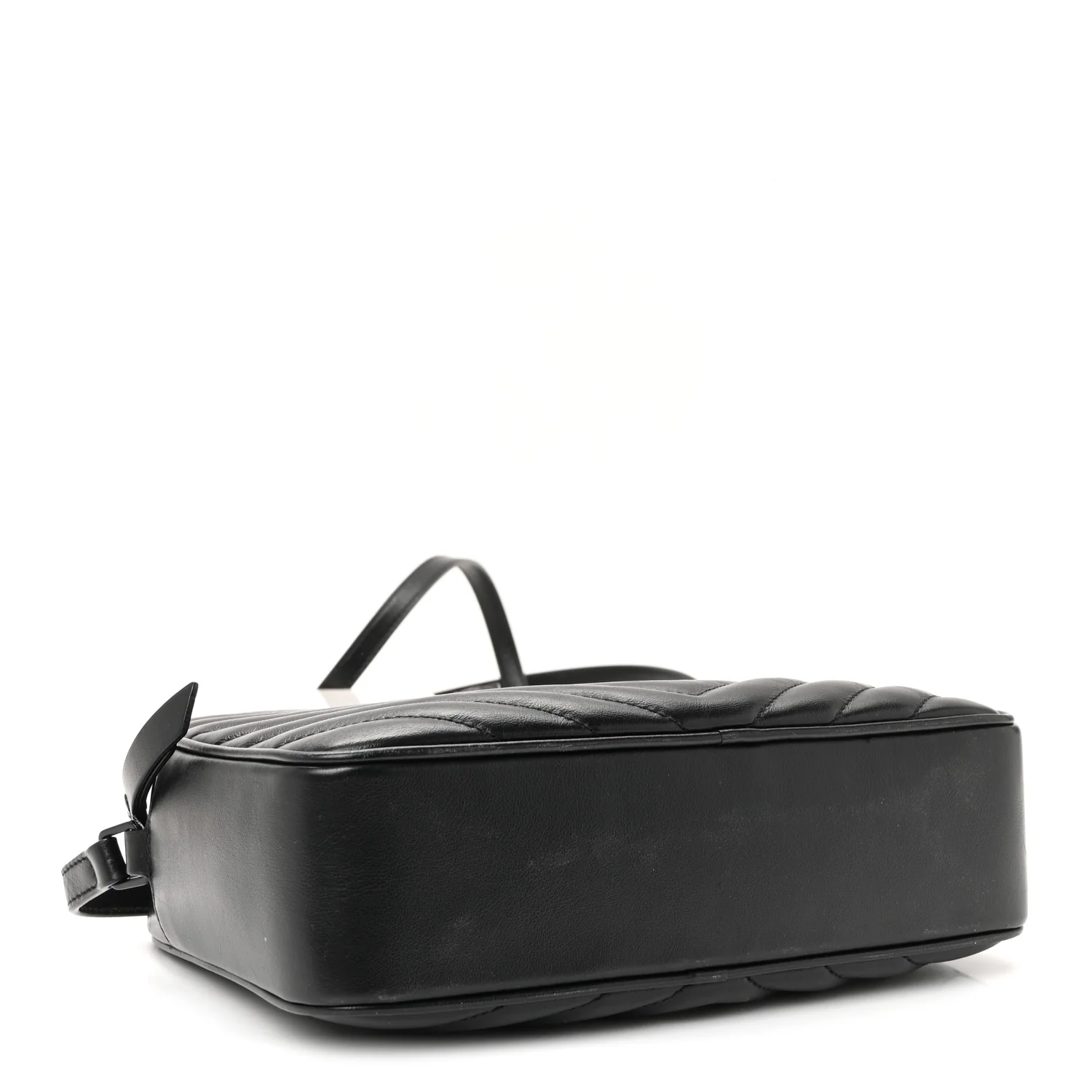 Calfskin Matelasse Monogram Monochrome Lou Camera Bag Black - Image 4