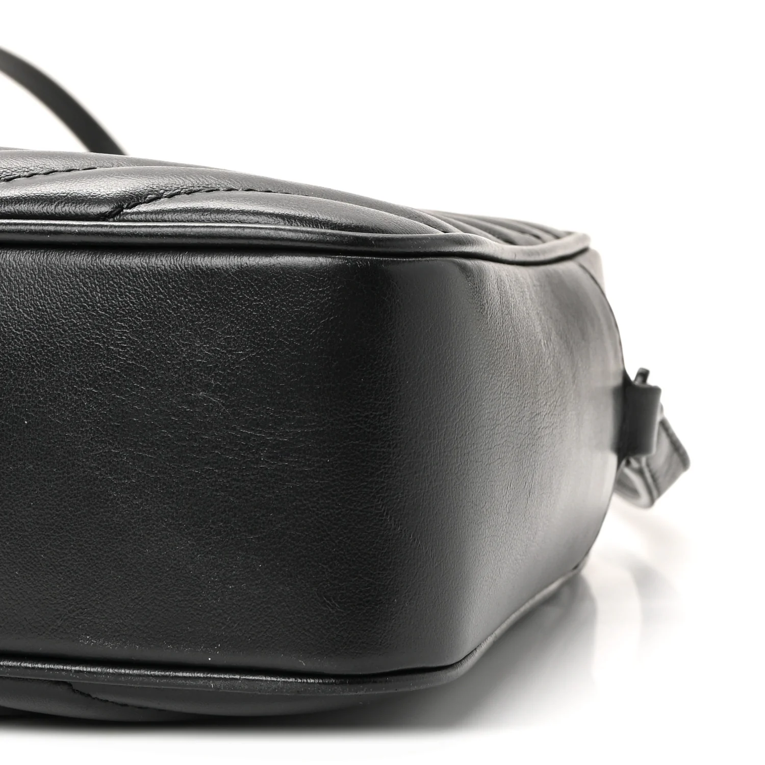 Calfskin Matelasse Monogram Monochrome Lou Camera Bag Black - Image 9