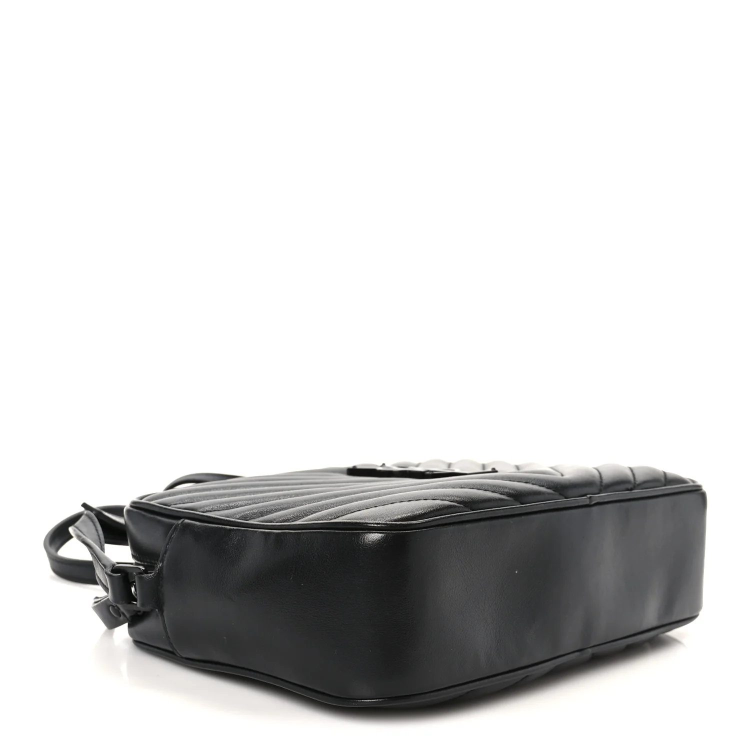 Calfskin Matelasse Monogram Monochrome Lou Camera Bag Black - Image 4
