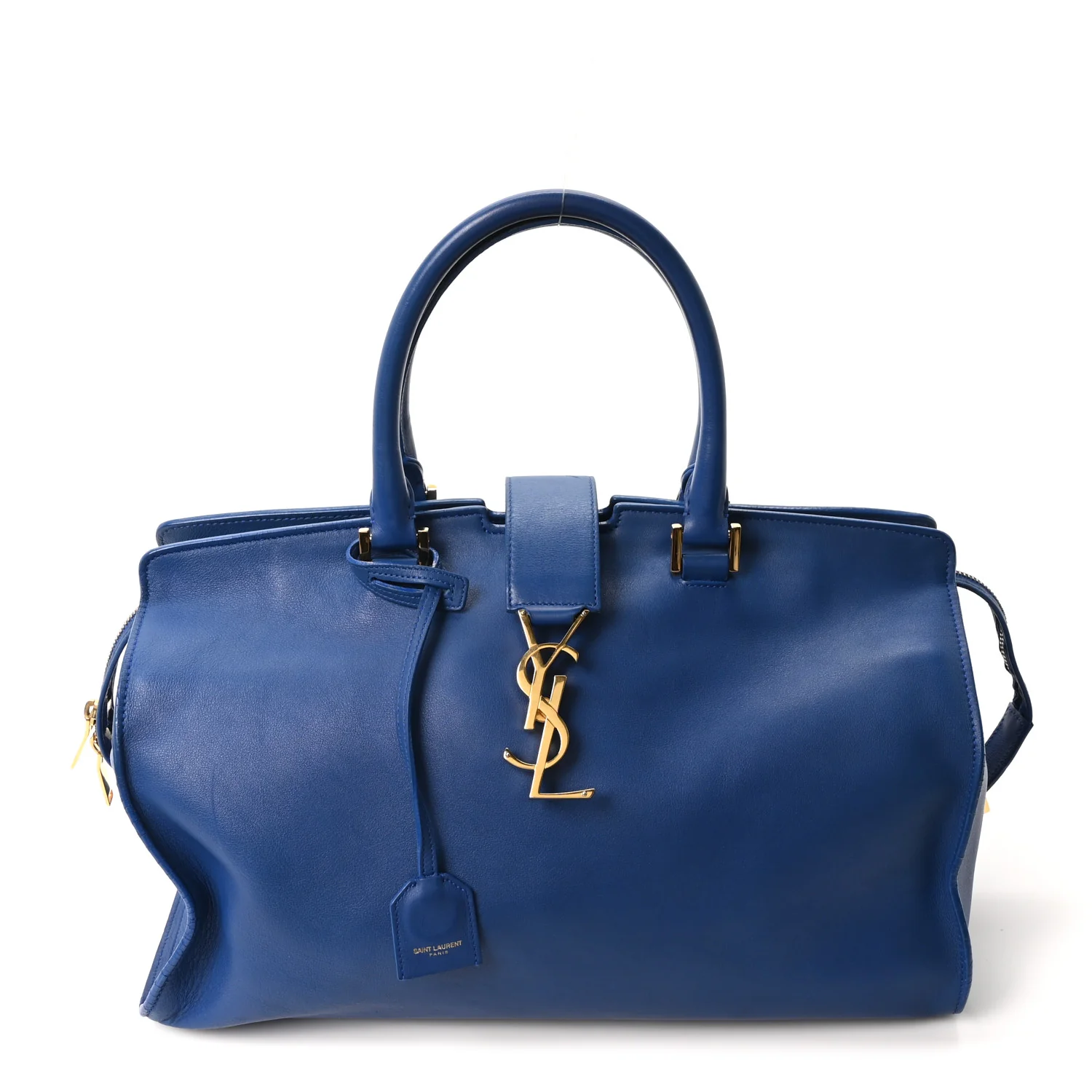 Calfskin Medium Monogram Cabas Blue Majorelle