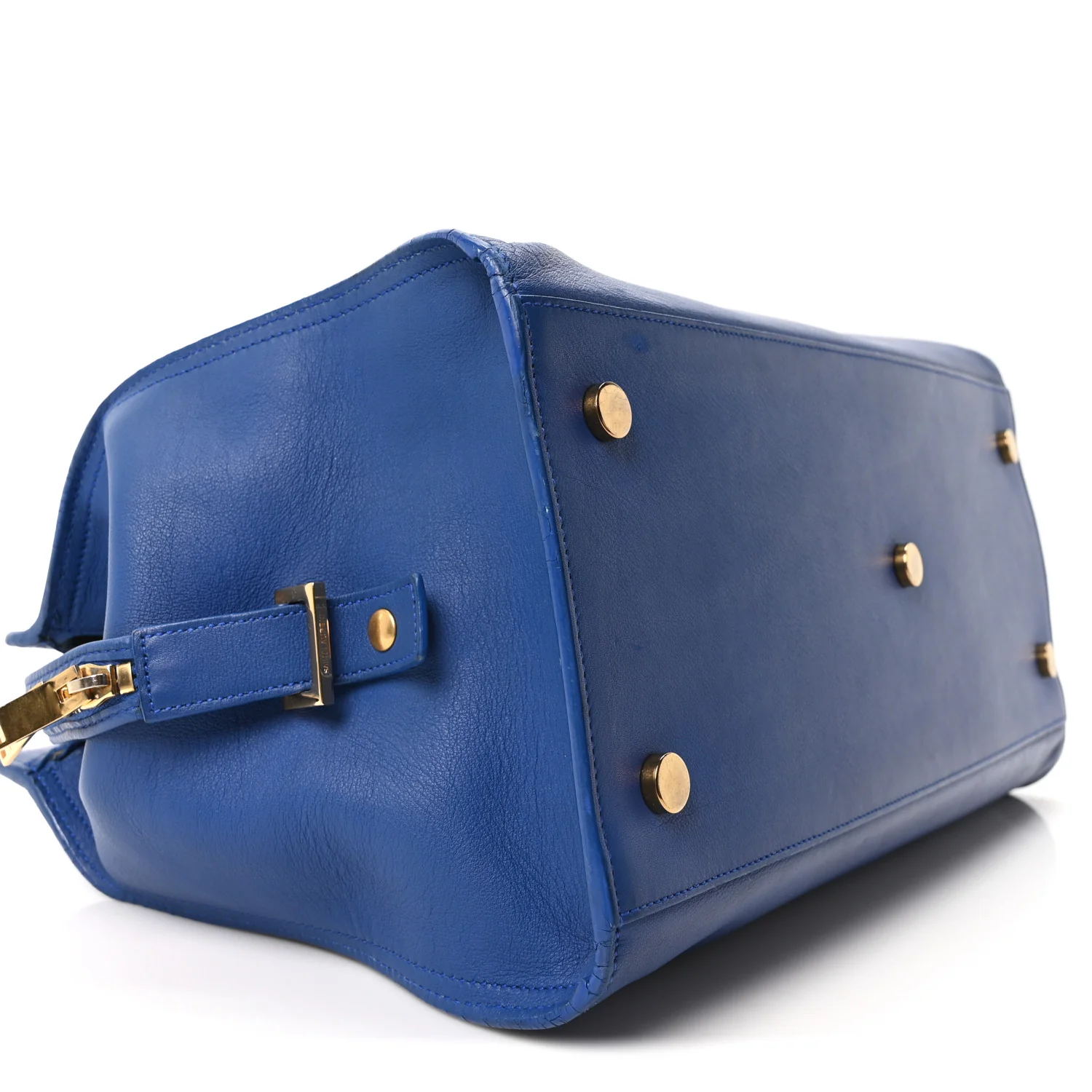 Calfskin Medium Monogram Cabas Blue Majorelle - Image 8