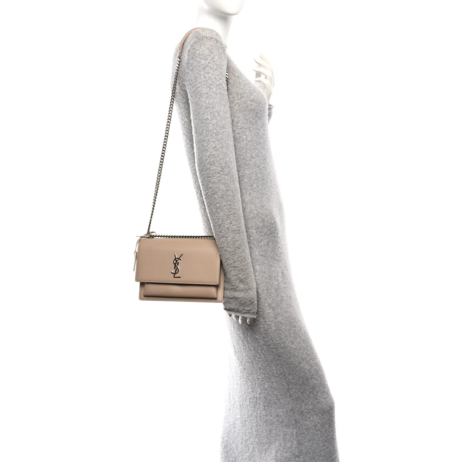 Calfskin Medium Monogram Sunset Dark Beige - Image 2