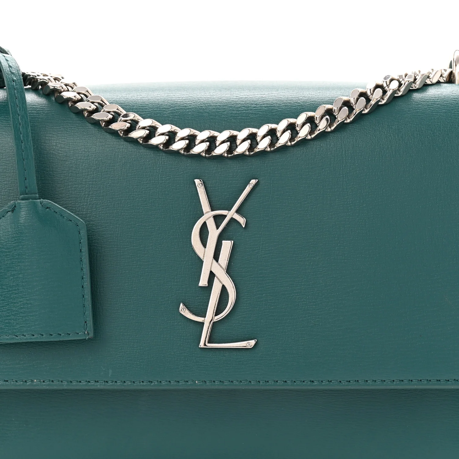 Calfskin Medium Monogram Sunset Malachite - Image 8