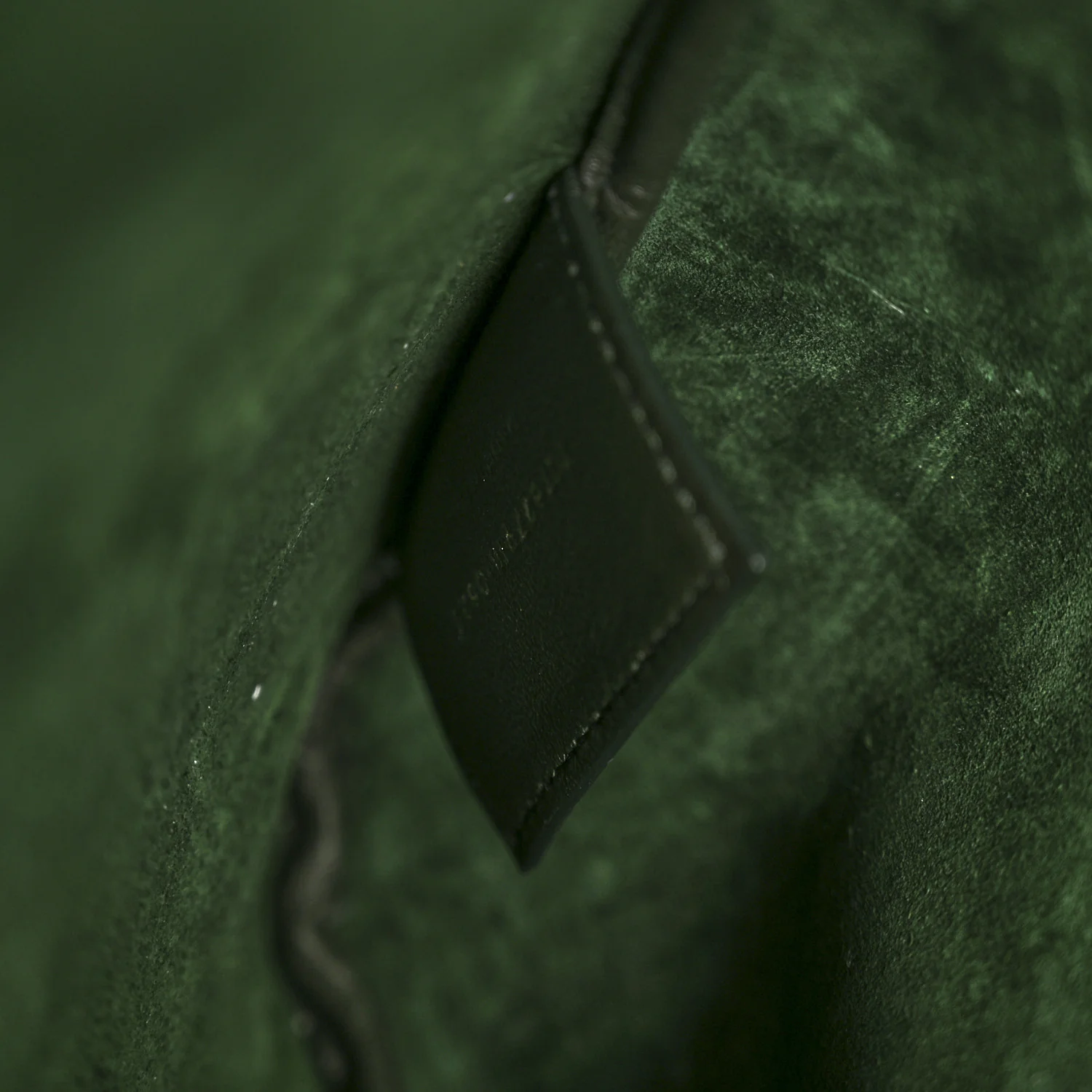 Calfskin Medium Paris VII Flat Hobo New Vert Fonce - Image 8
