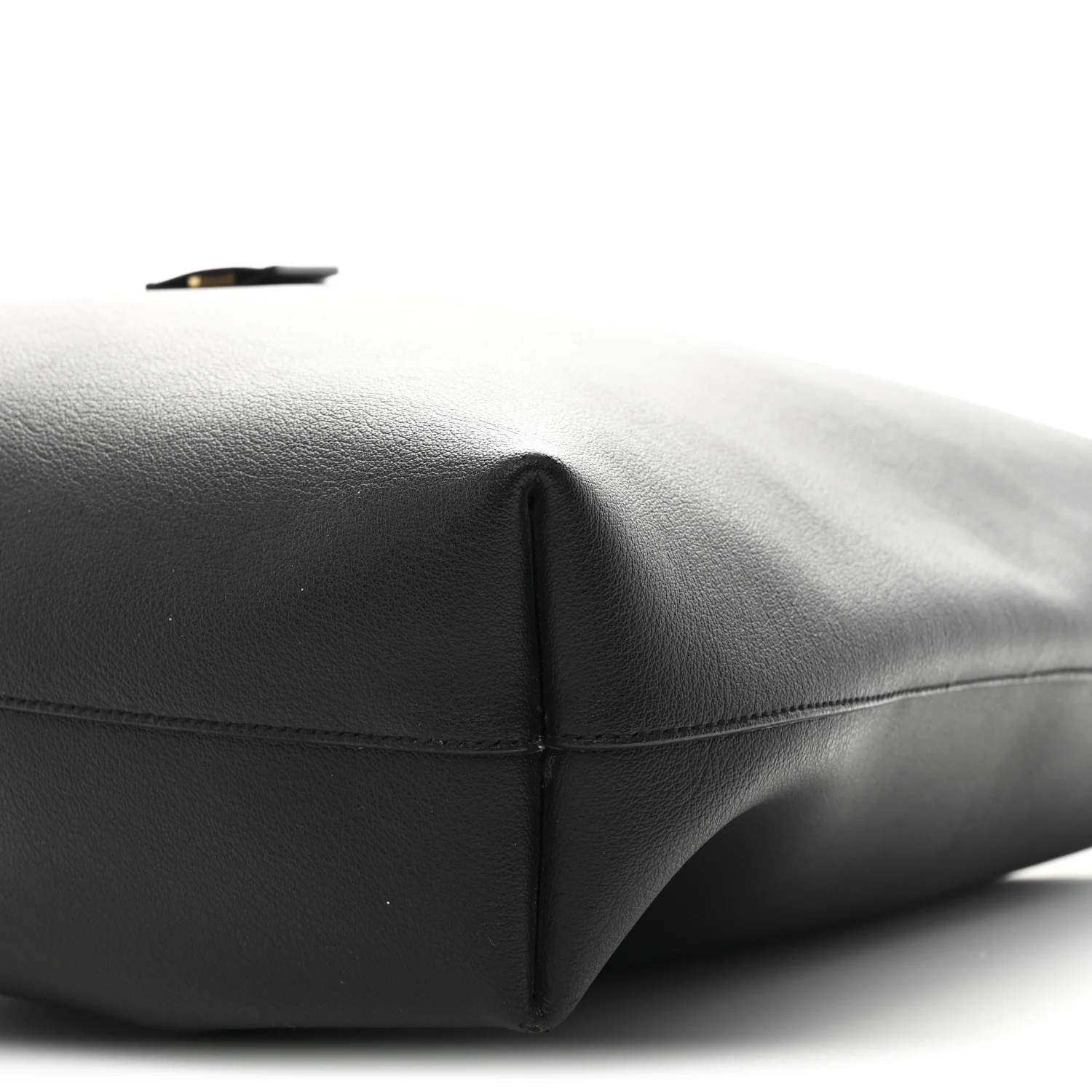 Calfskin Medium Shopping Tote Black - Image 11