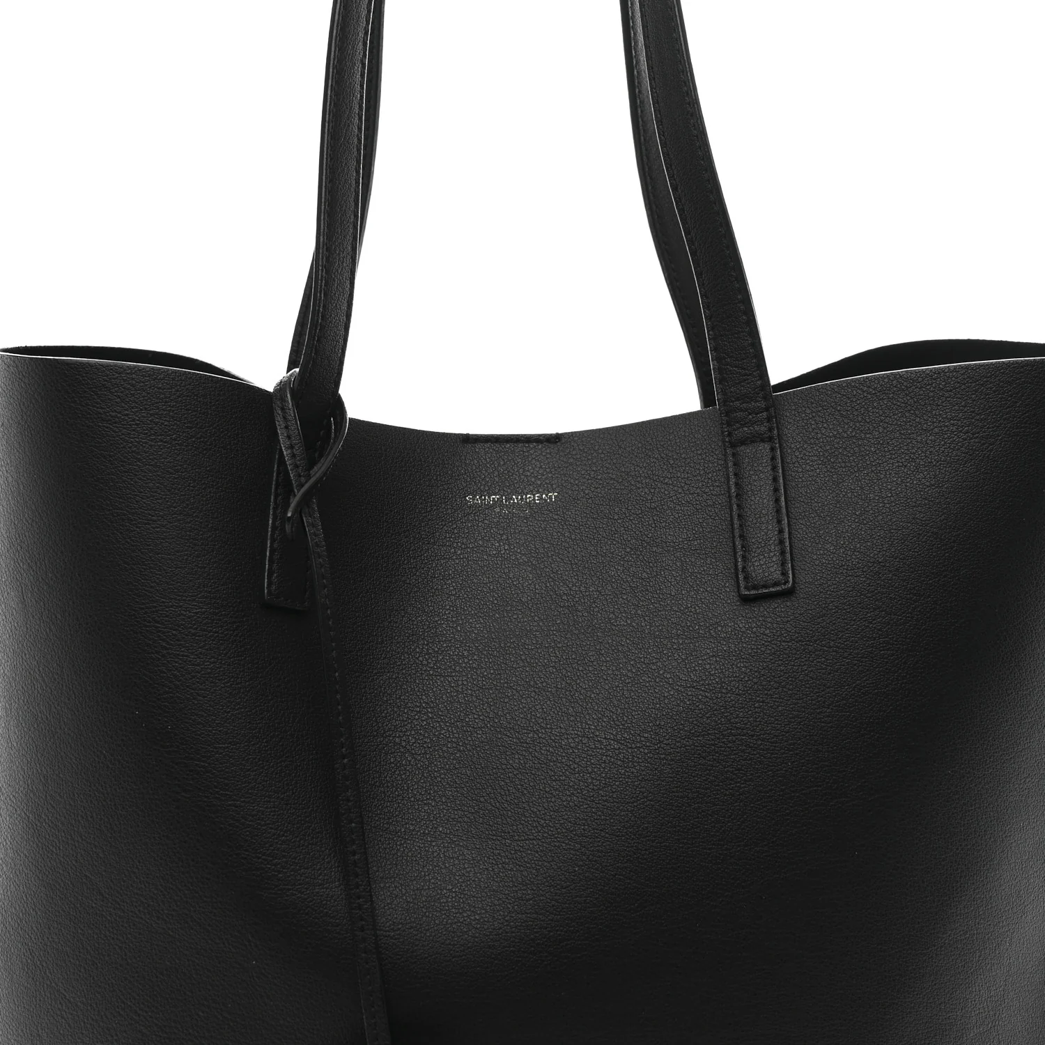 Calfskin Medium Shopping Tote Black - Image 9