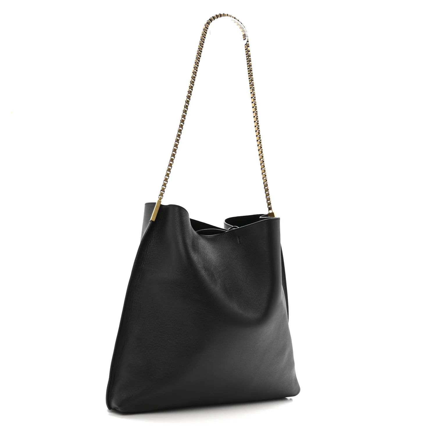 Calfskin Medium Suzanne Hobo Black - Image 4