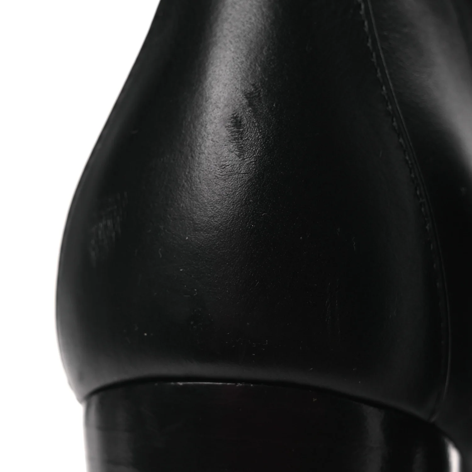 Calfskin Mina Lace Up Platform Boots 40 Black - Image 10