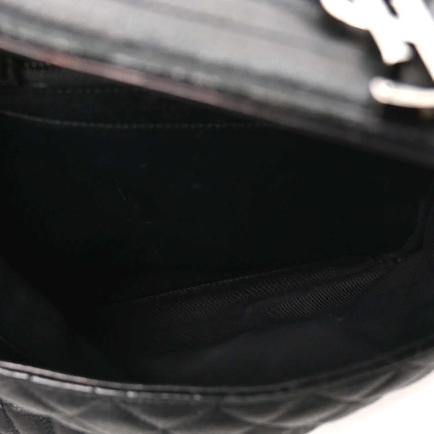 Calfskin Mixed Matelasse Triquilt Large Monogram Satchel Black - Image 5