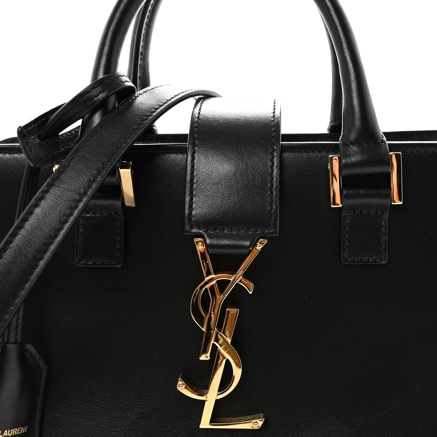 Calfskin Monogram Baby Cabas Black - Image 7