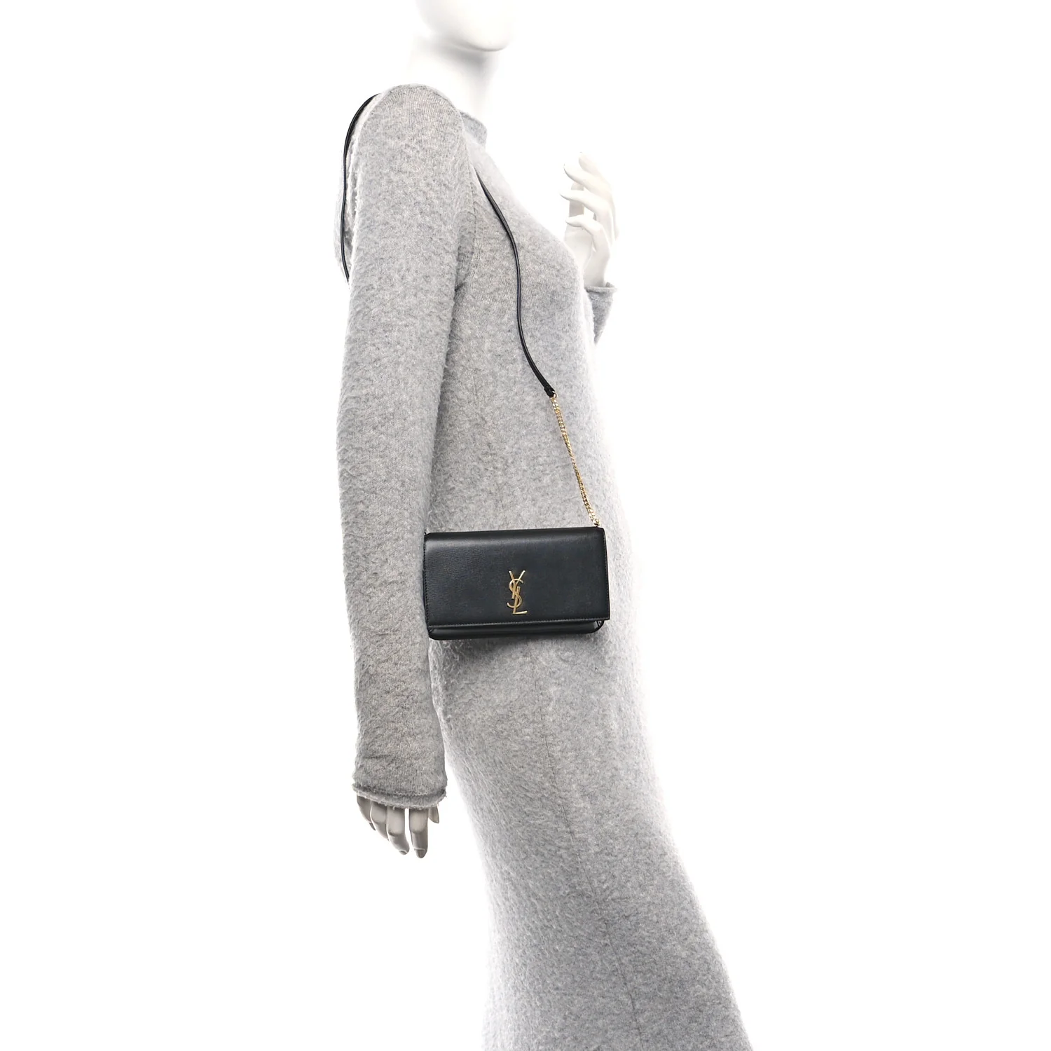 Calfskin Monogram Cassandre Phone Holder With Strap Black - Image 3