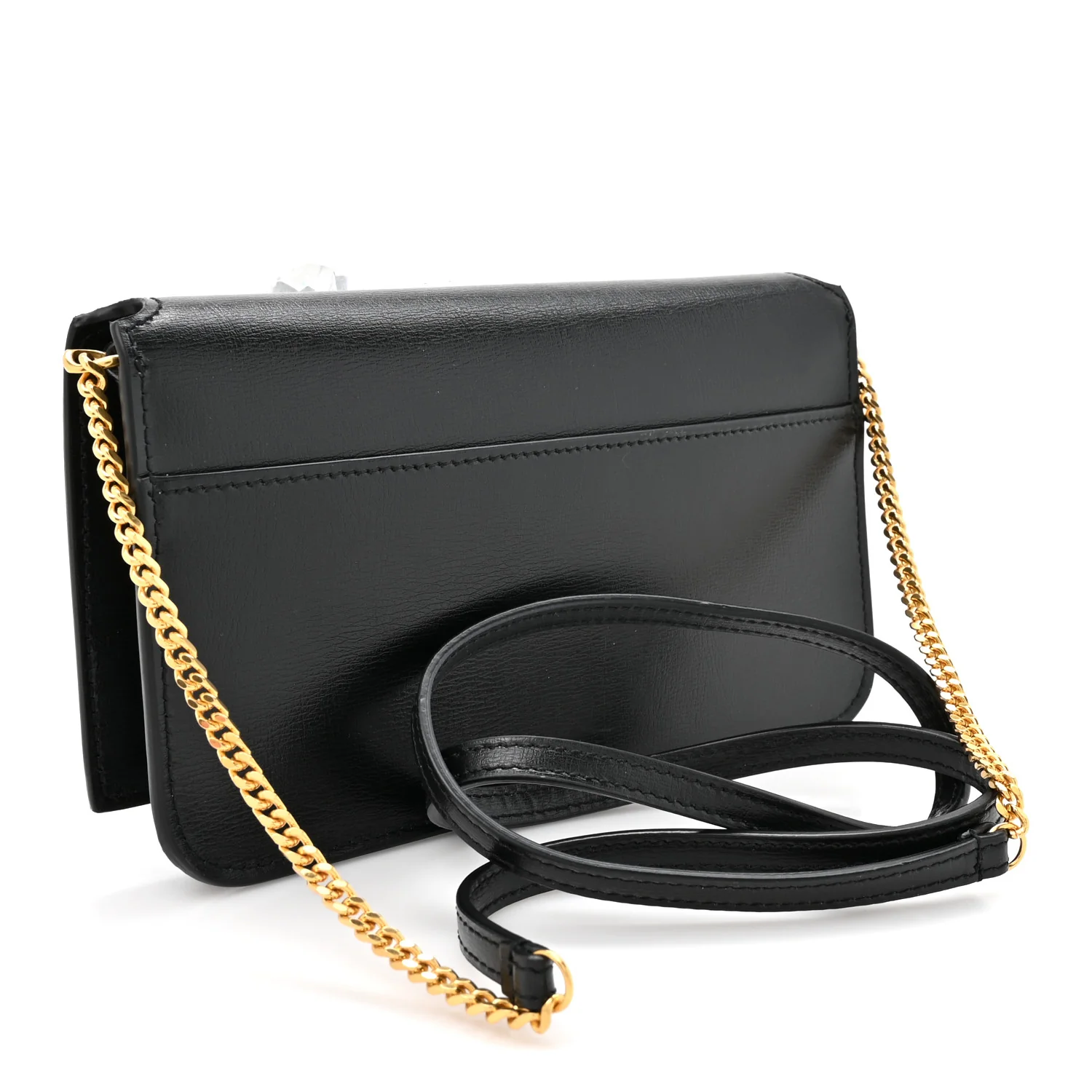 Calfskin Monogram Cassandre Phone Holder With Strap Black - Image 5