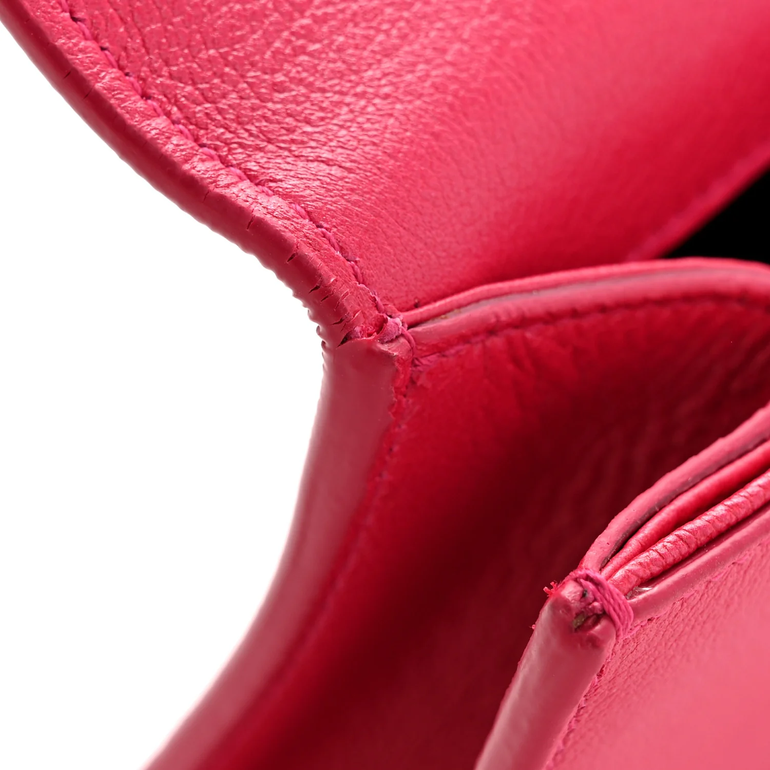 Calfskin Monogram Large Belle De Jour Clutch Lipstick Fuchsia - Image 11
