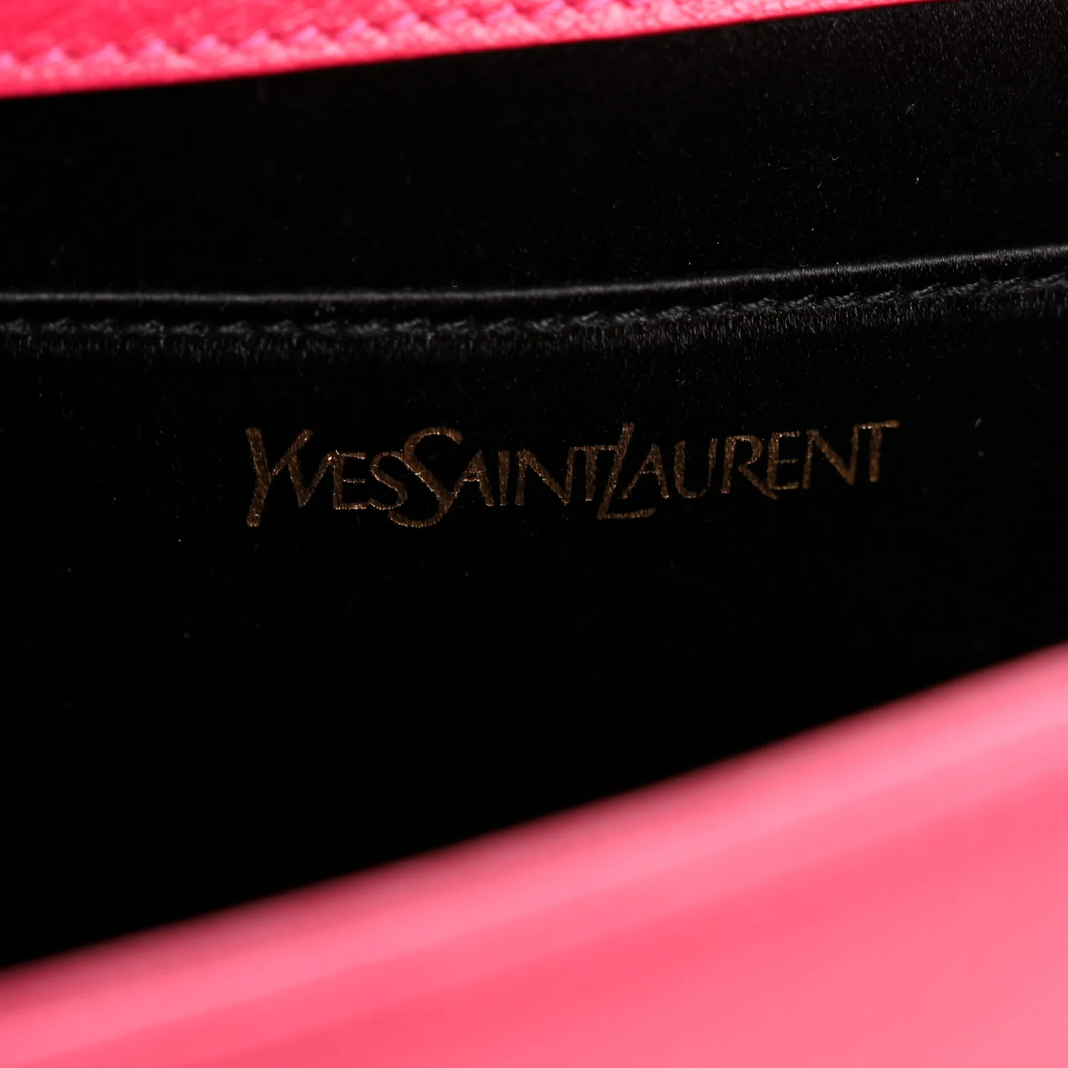 Calfskin Monogram Large Belle De Jour Clutch Lipstick Fuchsia - Image 6