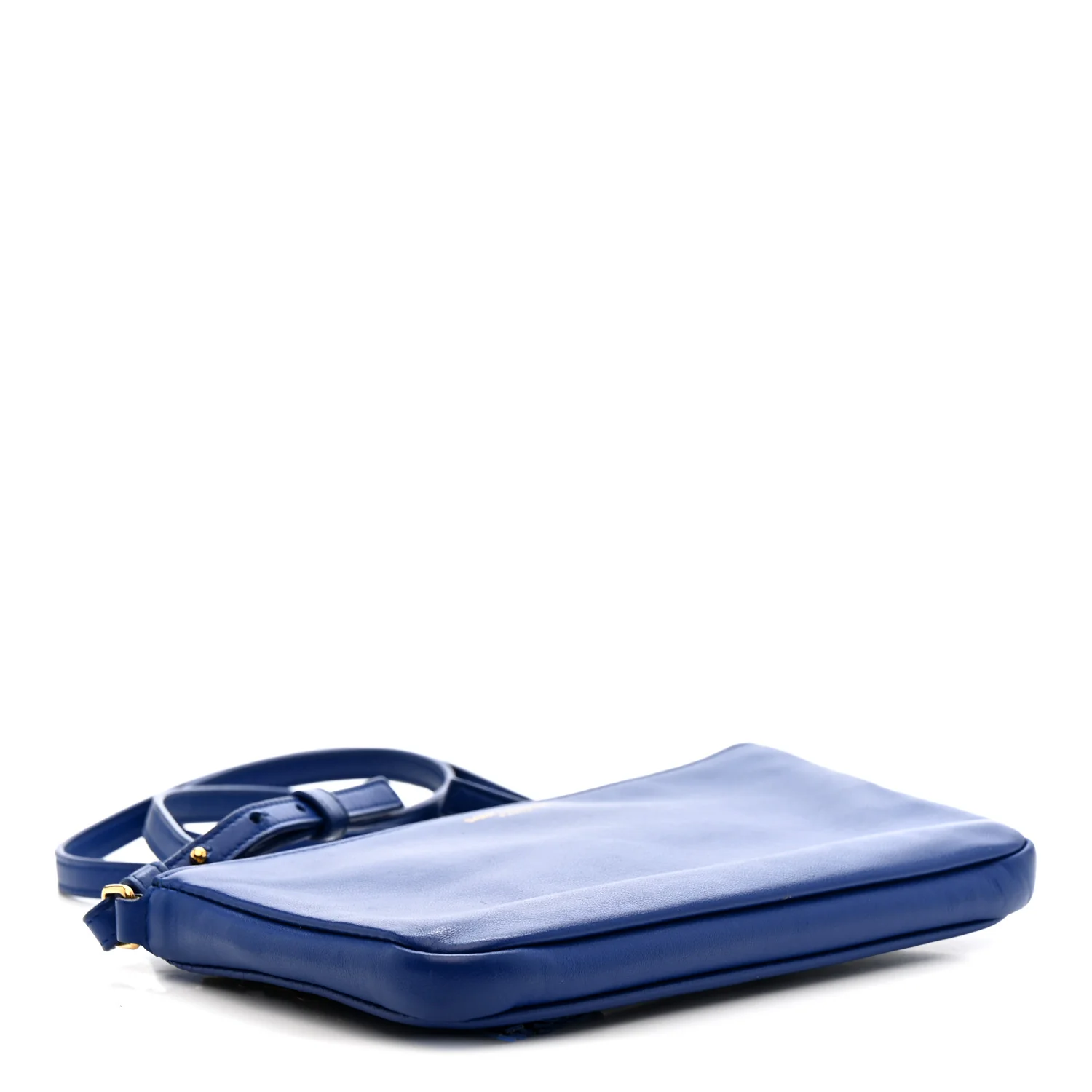Calfskin Monogram Phone Pouch Crossbody Bag Blue Majorelle - Image 4