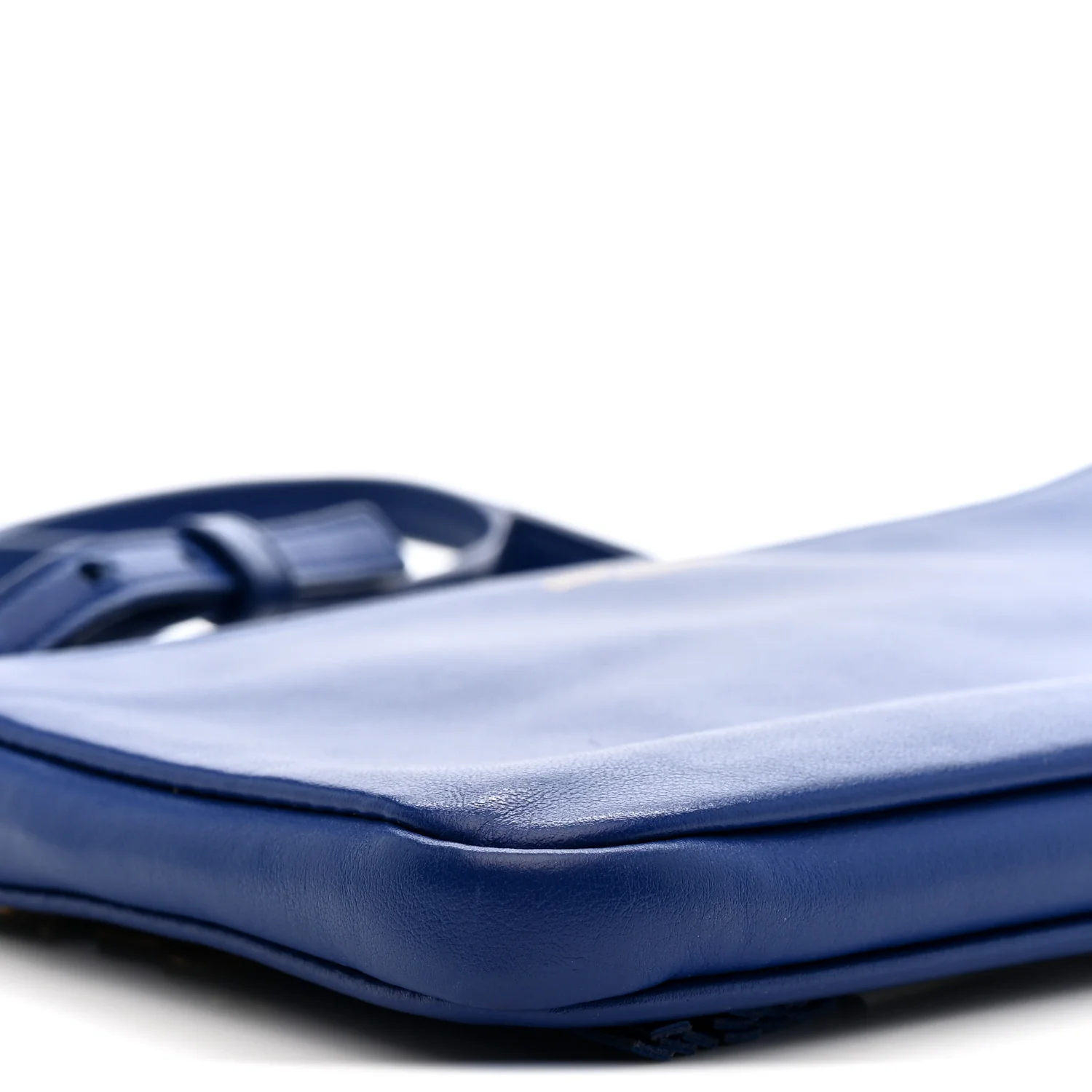 Calfskin Monogram Phone Pouch Crossbody Bag Blue Majorelle - Image 9