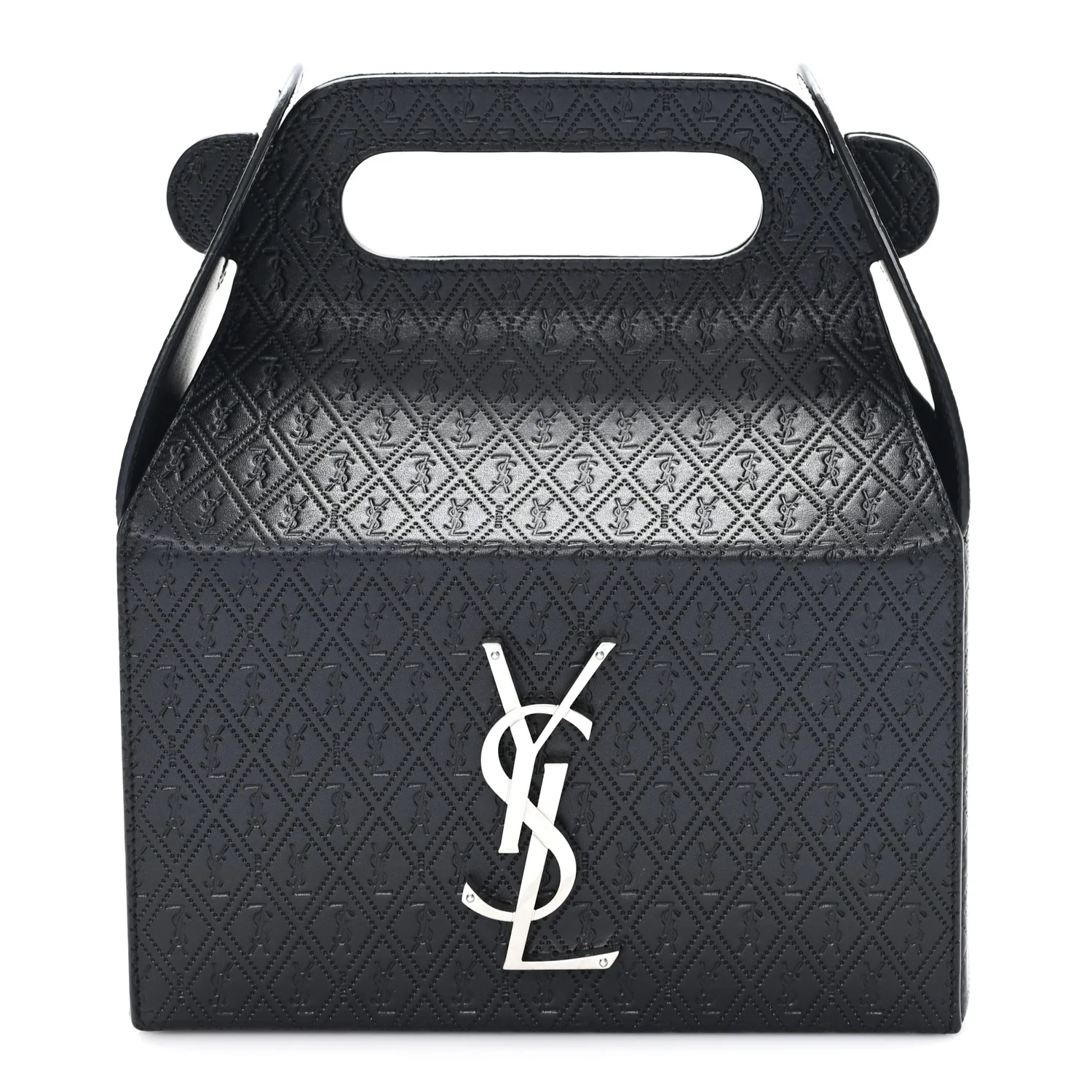 Calfskin Monogram Take Away Box Black
