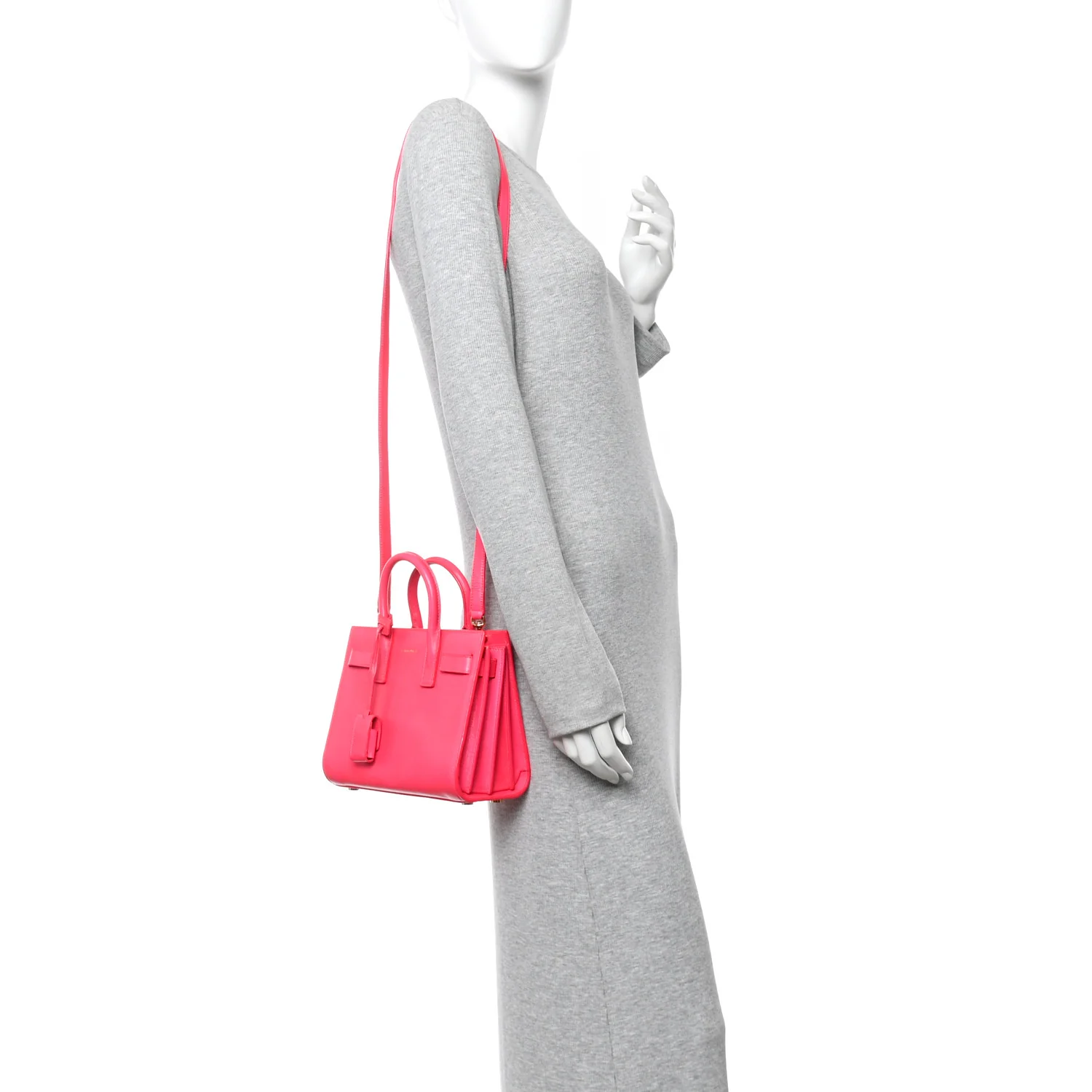 Calfskin Nano Sac De Jour Fluo Pink - Image 2