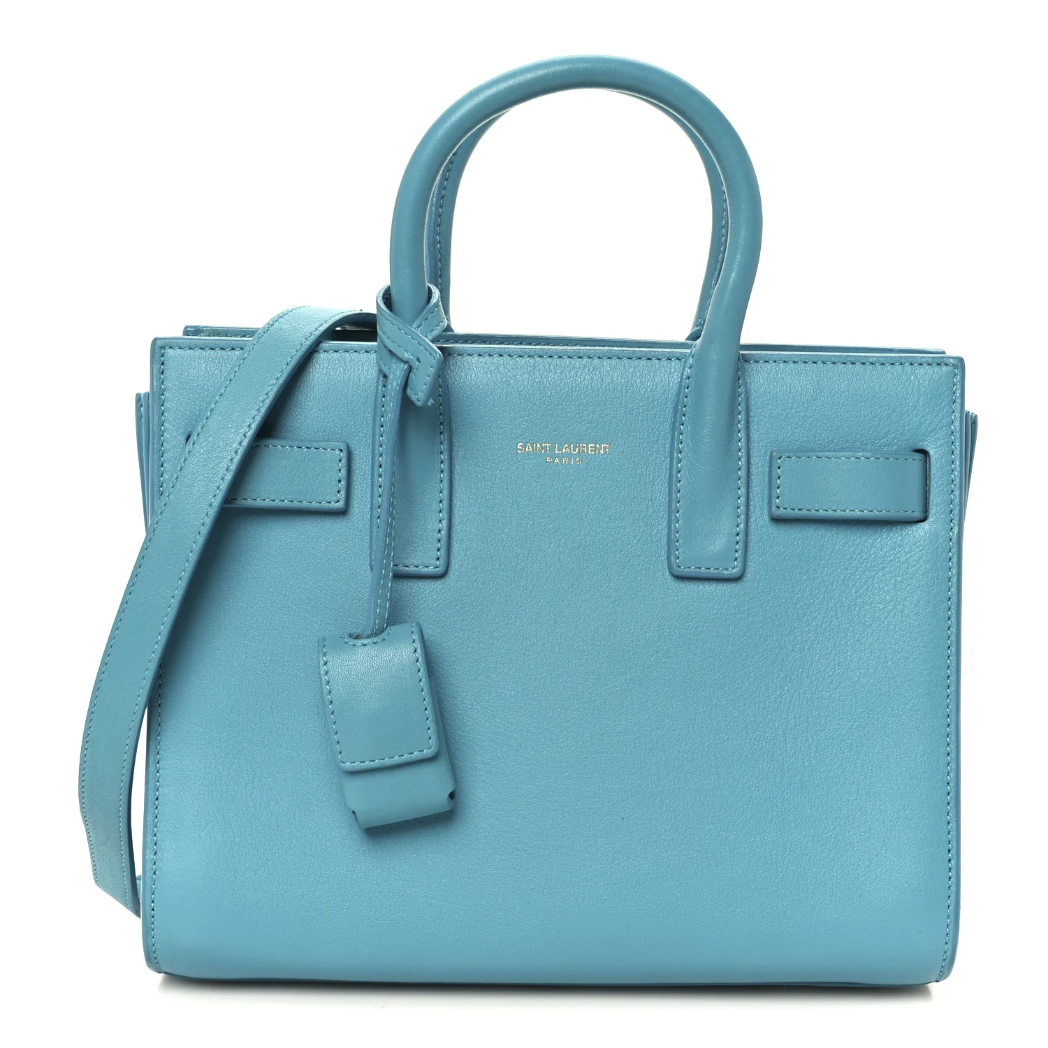 Calfskin Nano Sac De Jour Turquoise