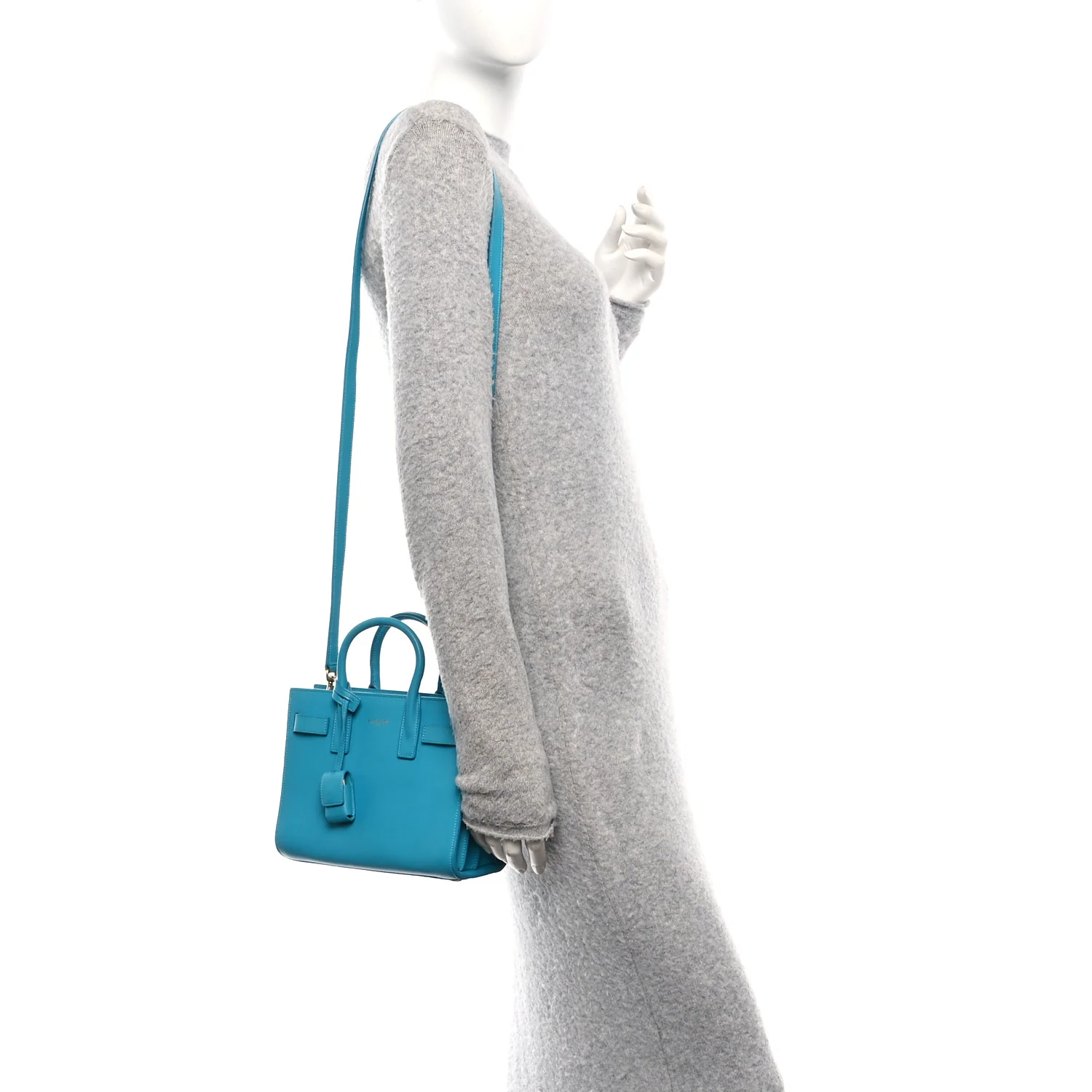 Calfskin Nano Sac De Jour Turquoise - Image 2