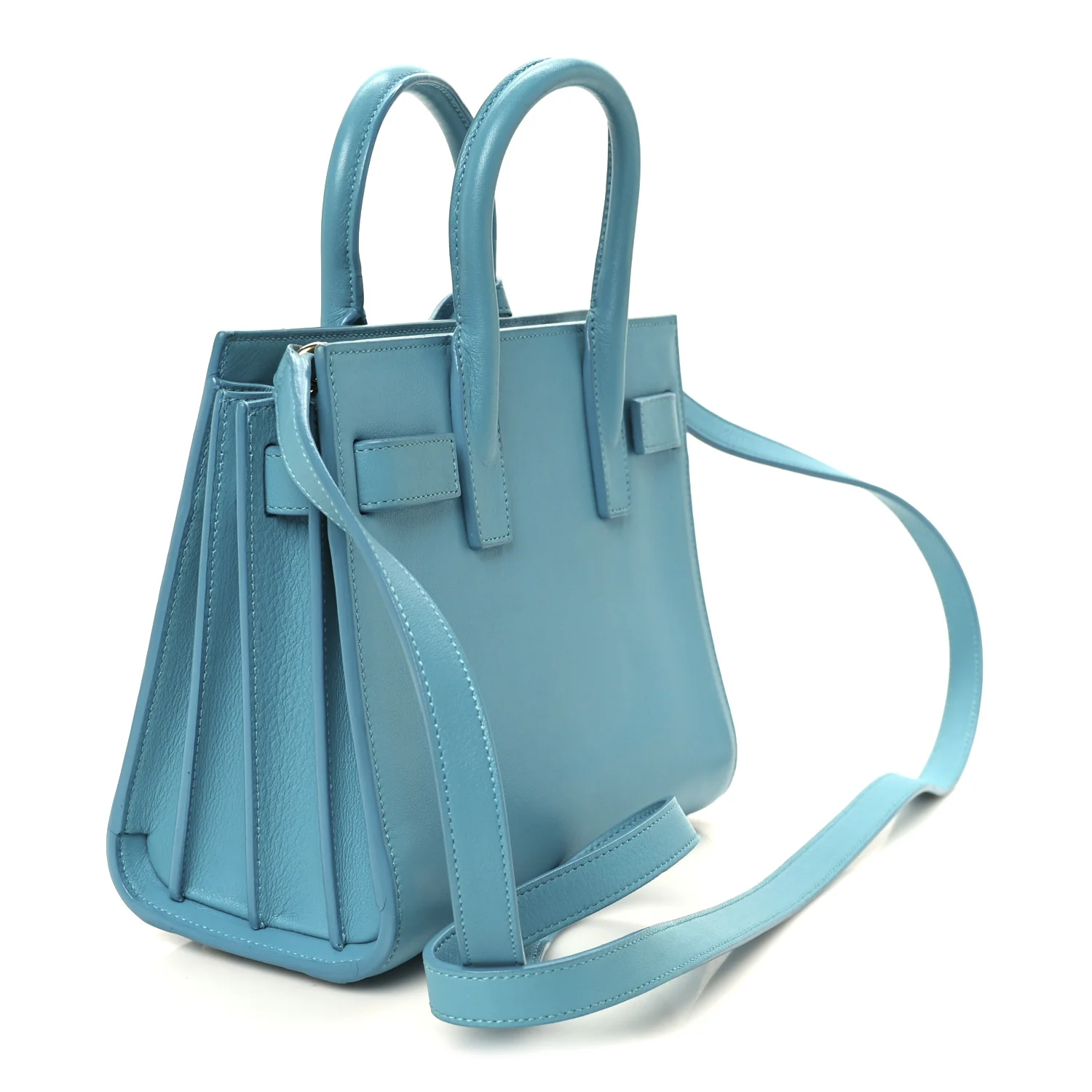 Calfskin Nano Sac De Jour Turquoise - Image 3