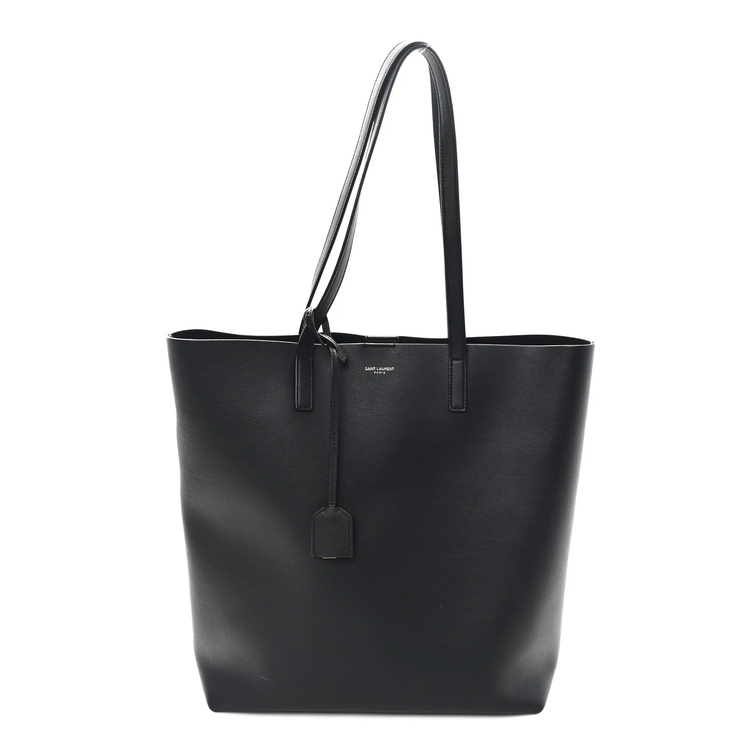 Calfskin North-South Shopping Tote Black