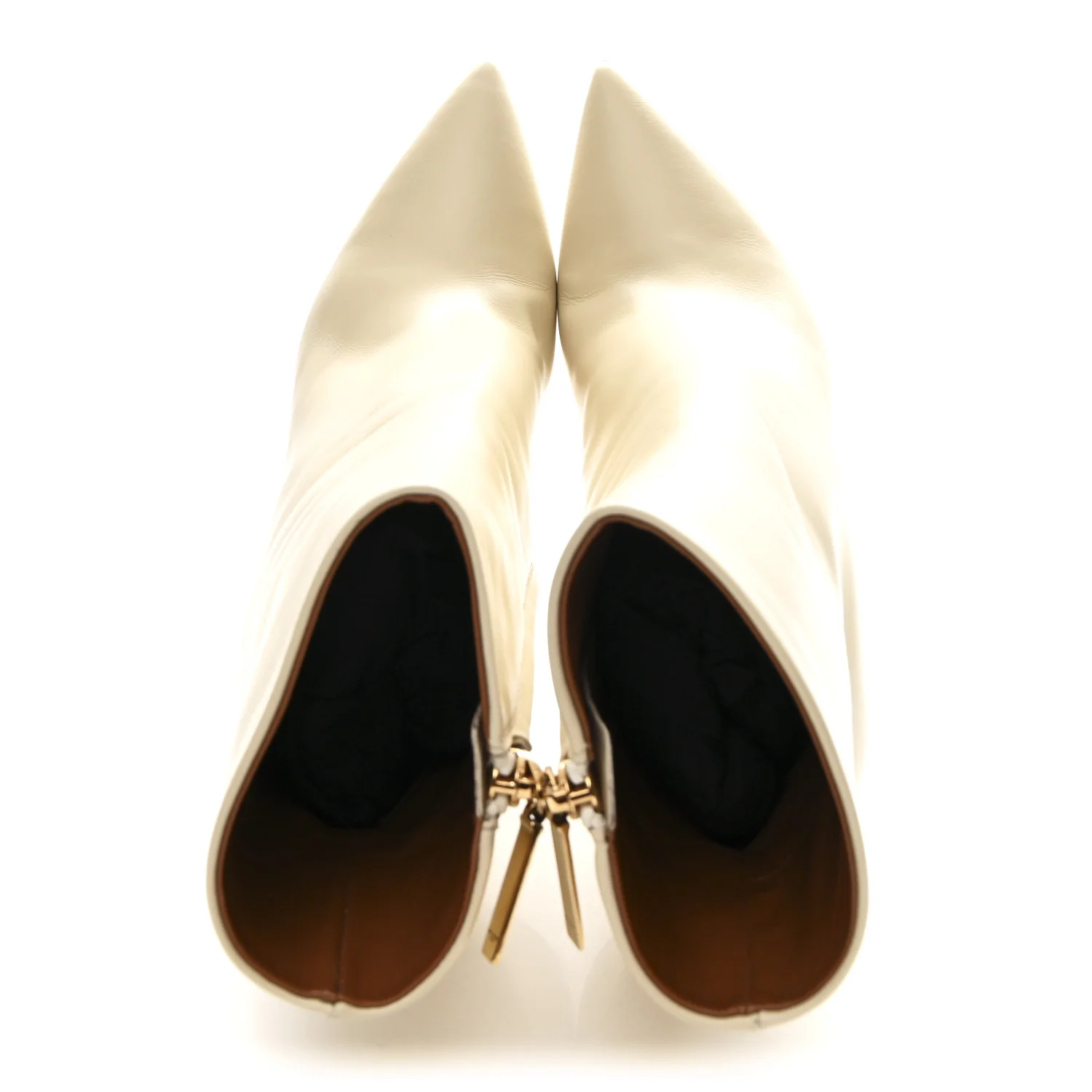 Calfskin Opyum 110 Ankle Boots 38.5 Real Beige - Image 2