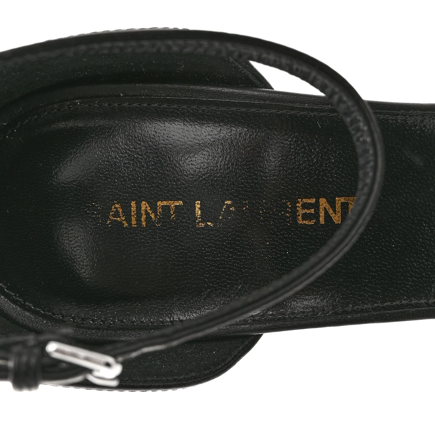 Calfskin Opyum 110 Sandals 37 Black Silver - Image 7