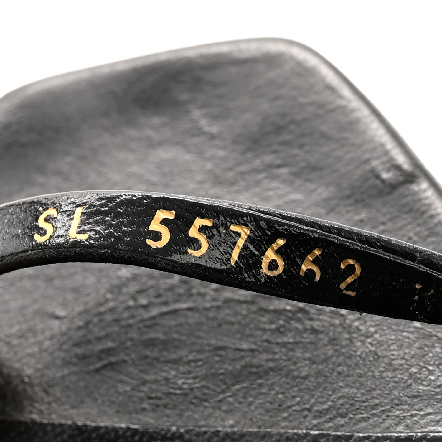Calfskin Opyum 110 Sandals 37 Black Silver - Image 9